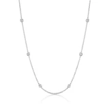 Rivière Platinum 2.52ctw 10 Diamonds by the Yard Necklace