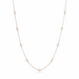 Rivière 18kt Rose Gold Multi Shaped Diamonds by the Yard 18" Necklace