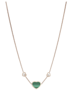 My Happy Hearts Necklace Malachite
