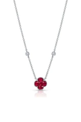 Ruby Quatrefoil Necklace