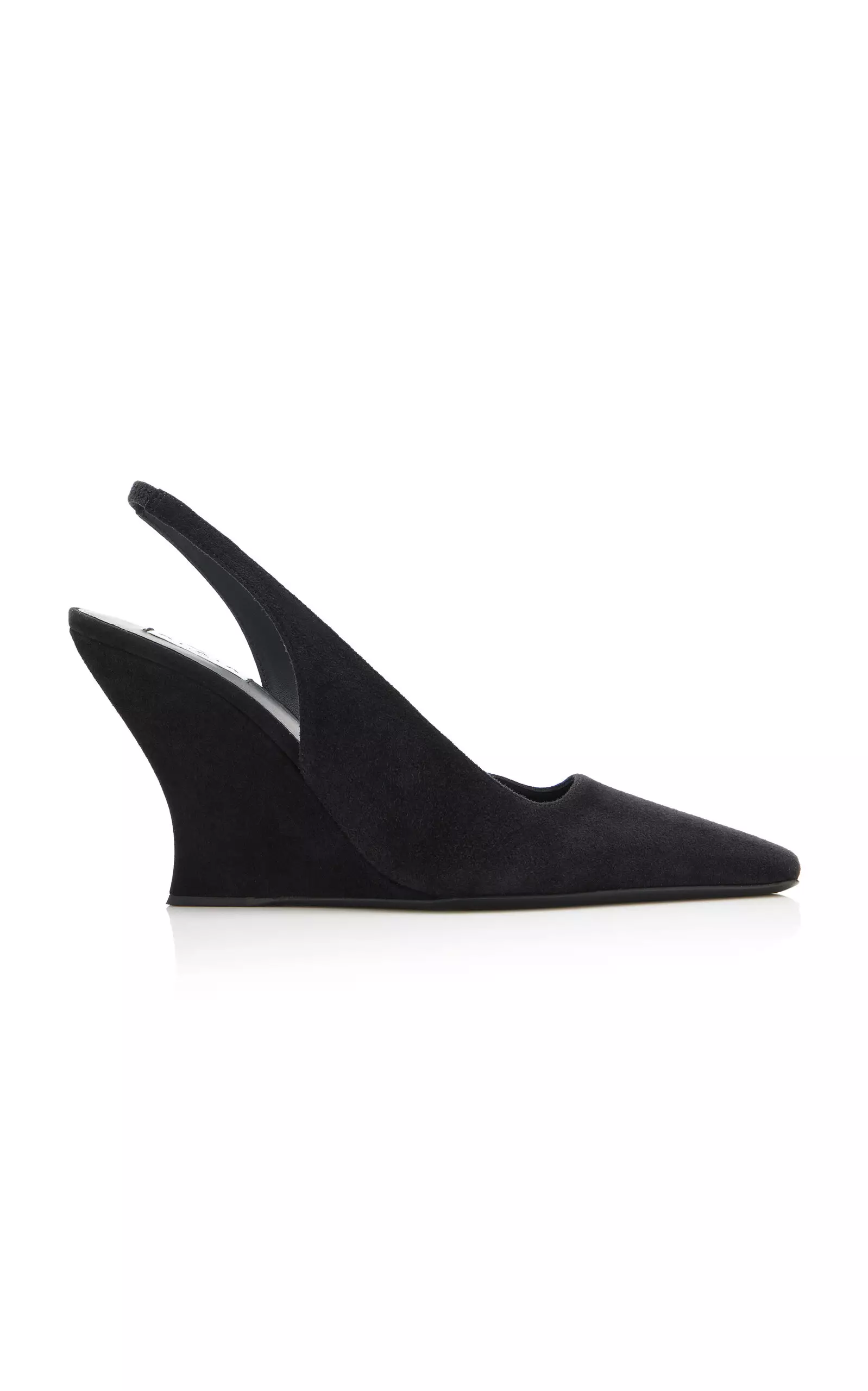 Wave Suede Slingback Pumps