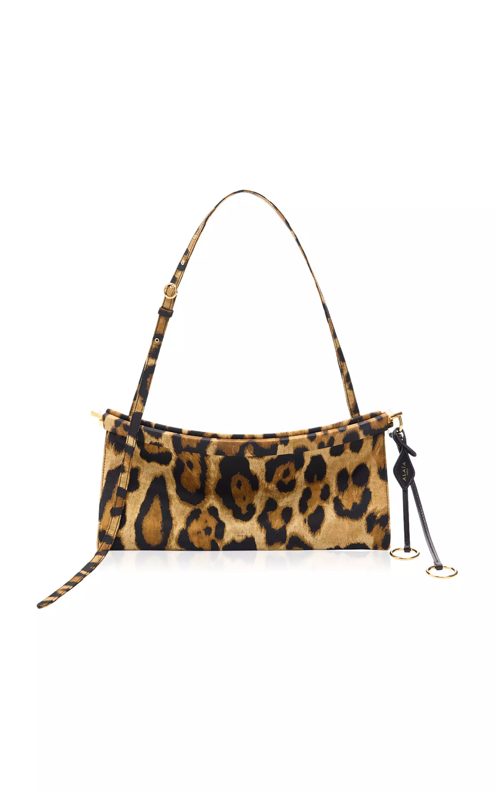 Le Click Medium Ocelot-Printed Twill Bag