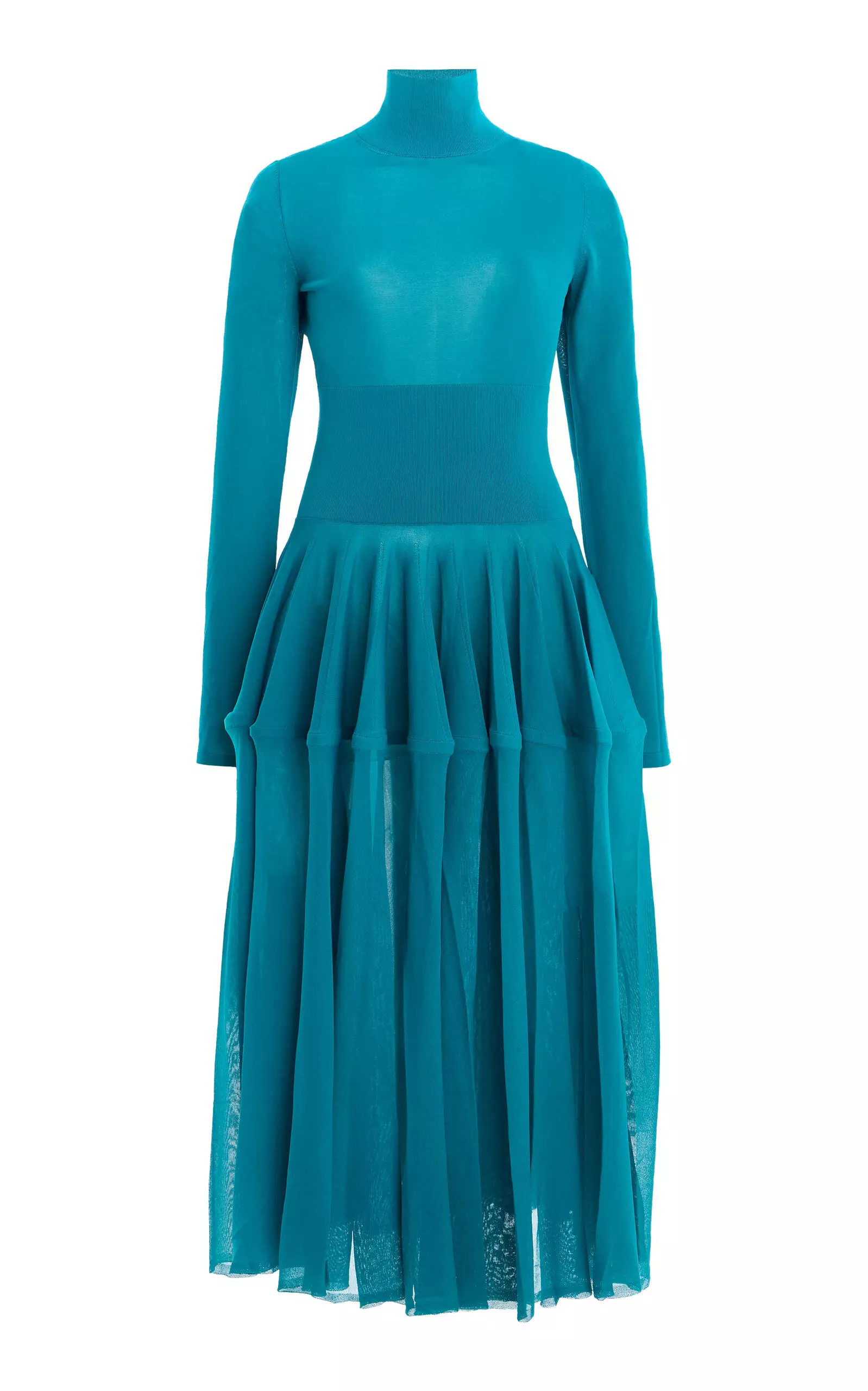 Peplum Jersey Maxi Dress