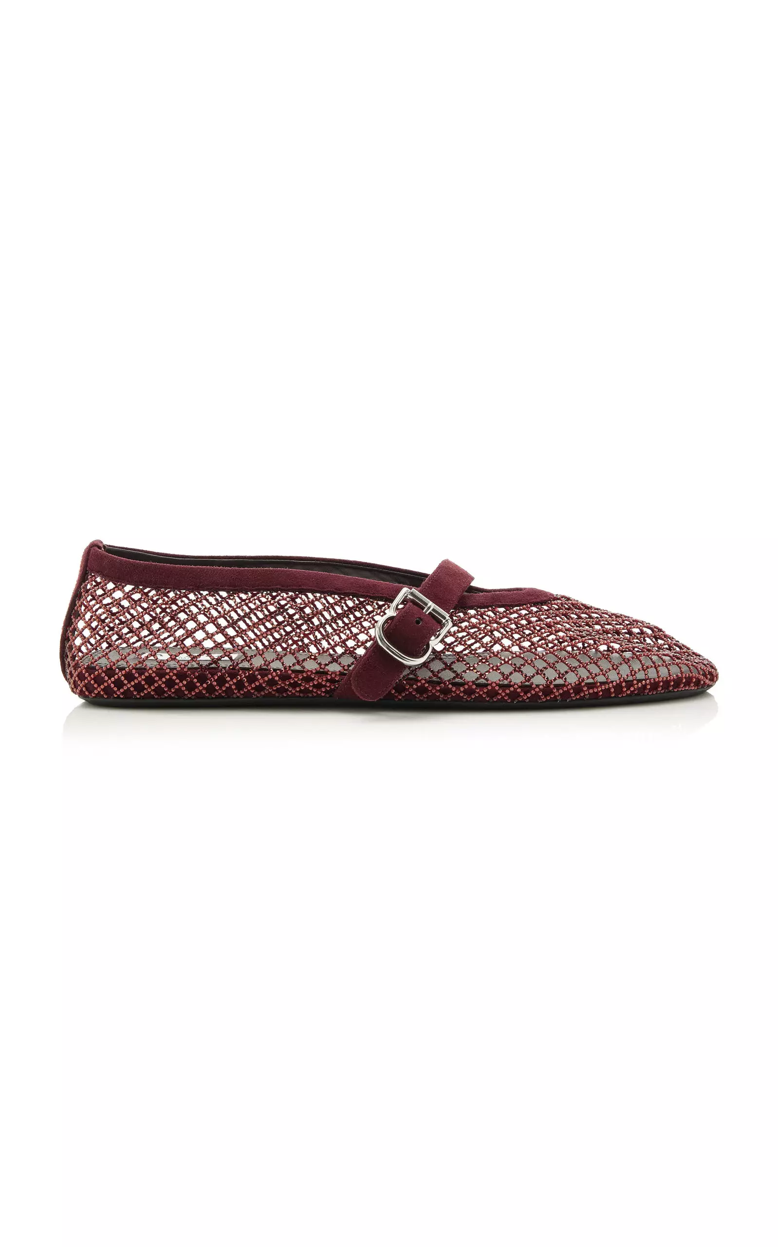 Crystal Fishnet Ballet Flats