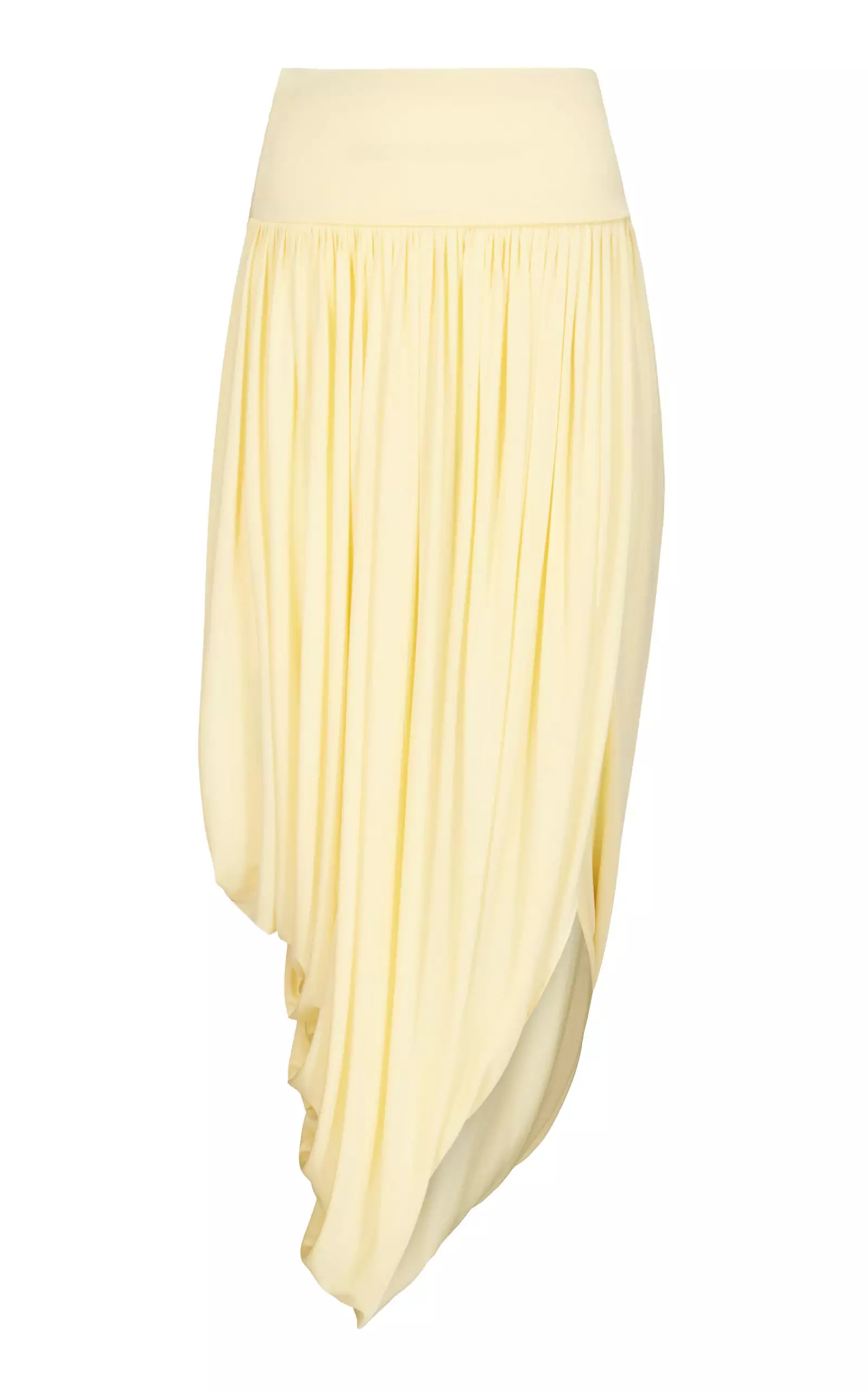 Twisted Jersey Midi Skirt