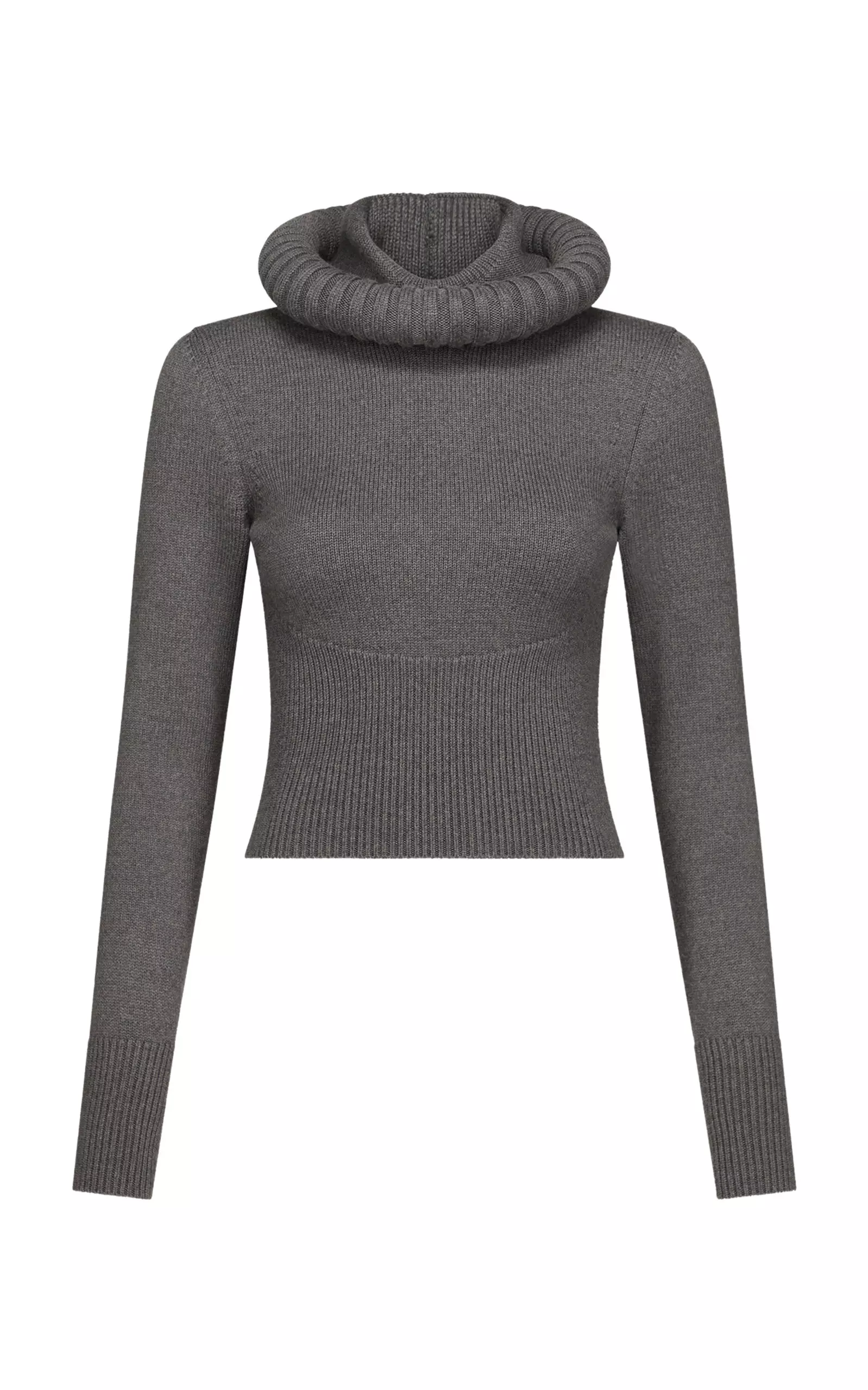 Hooded Virgin Wool Sweater