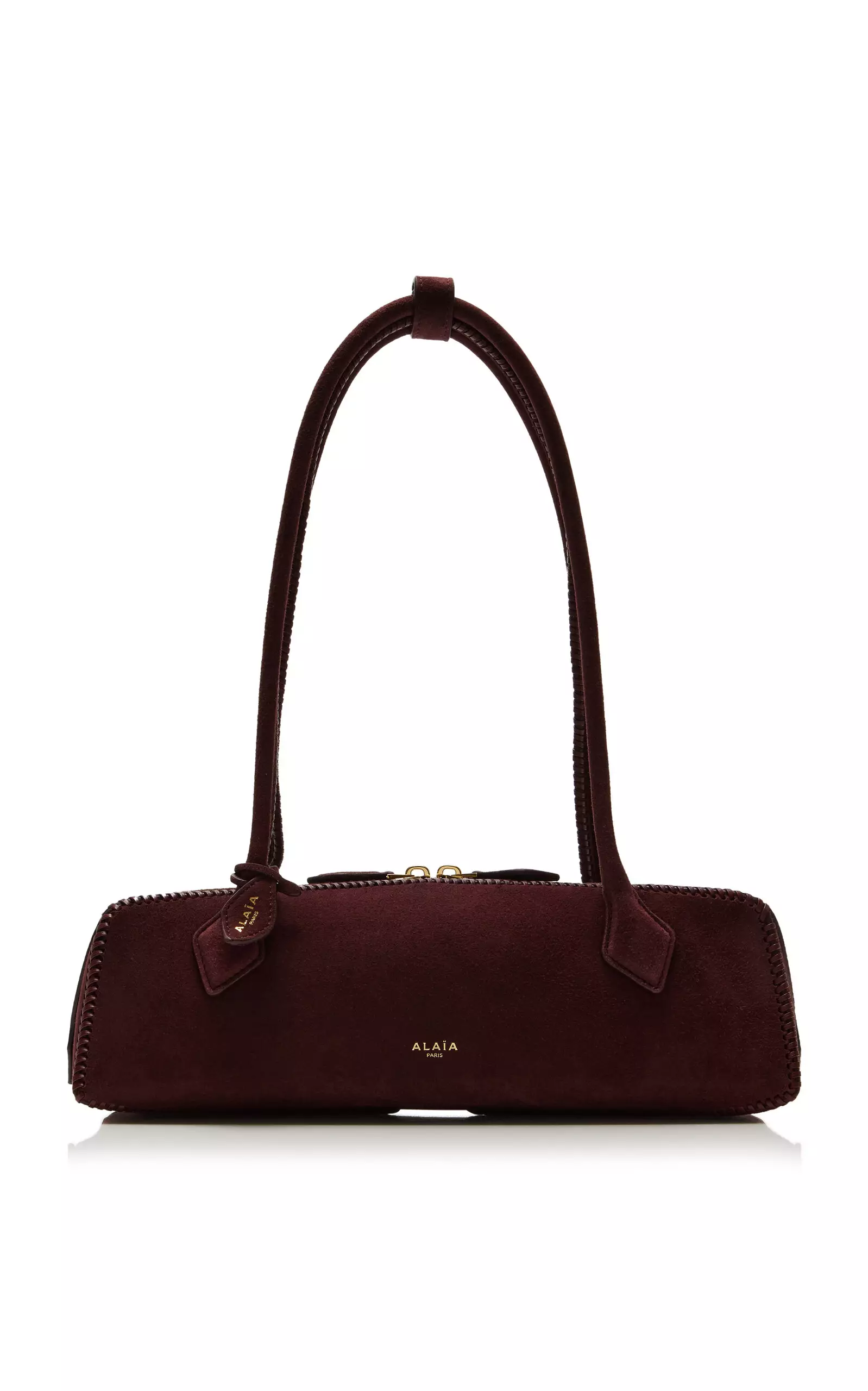 Le Teckel Medium Suede Bag