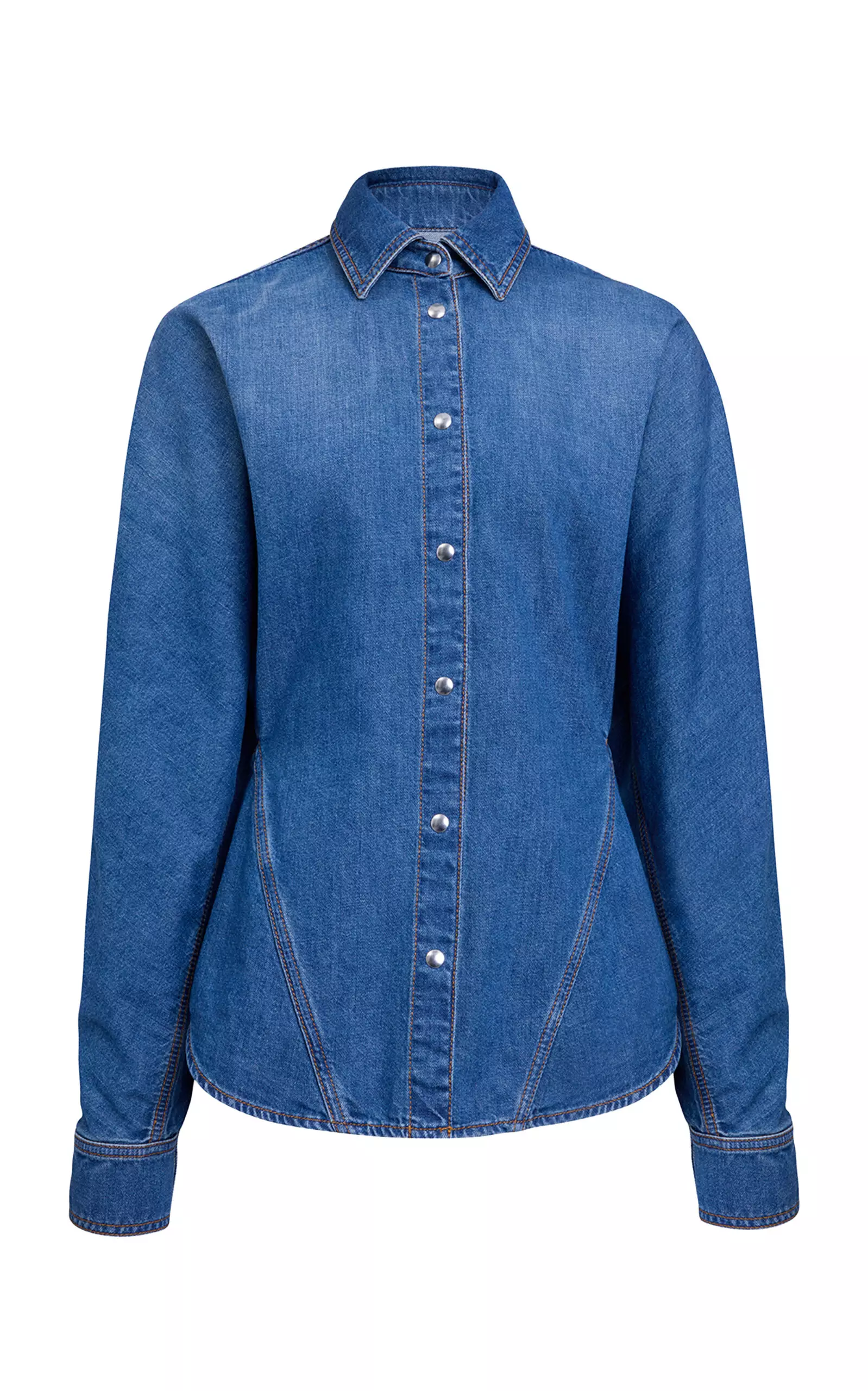 Curved Denim Shirt