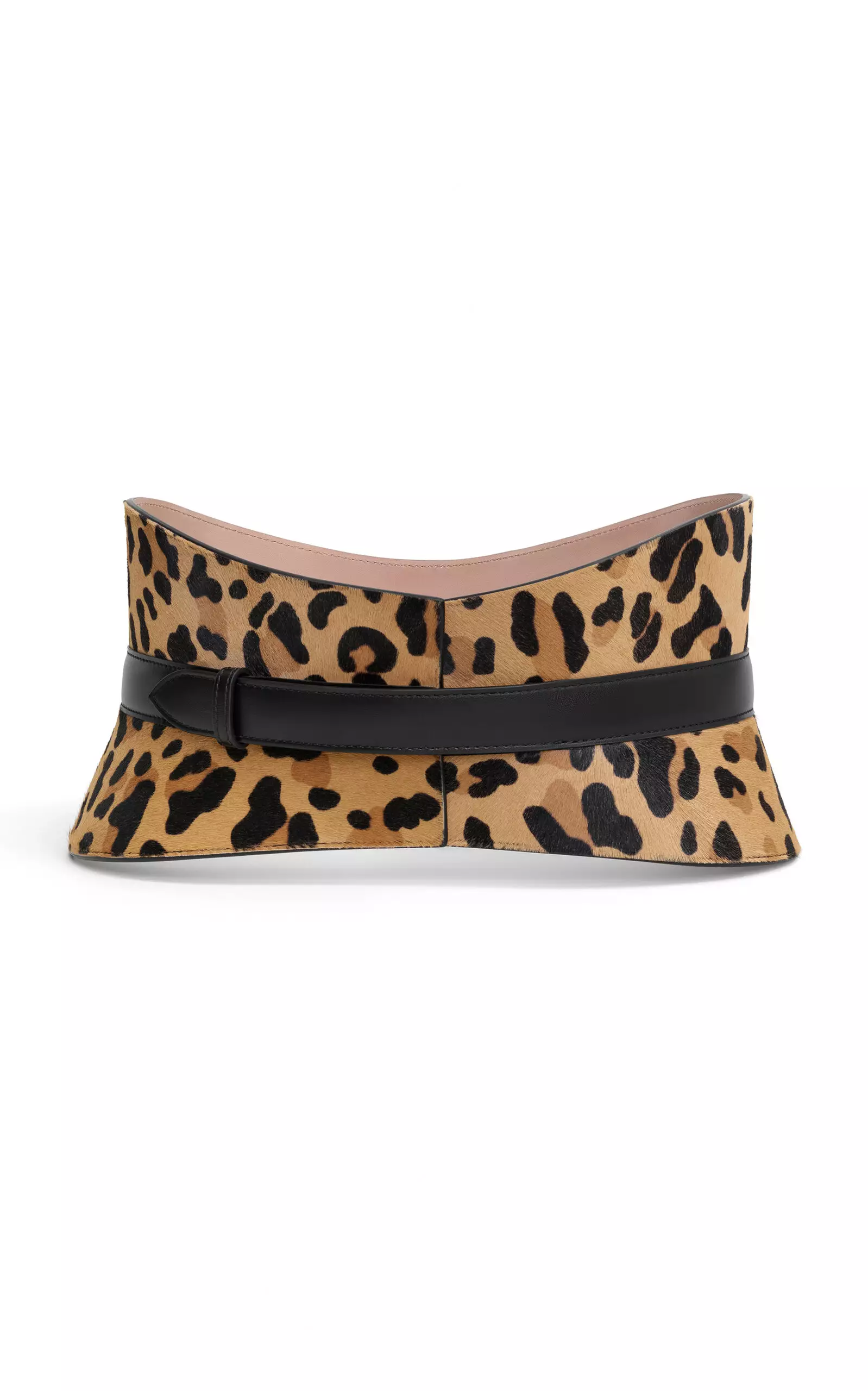 Neo Leopard Ponyhair Bustier Belt
