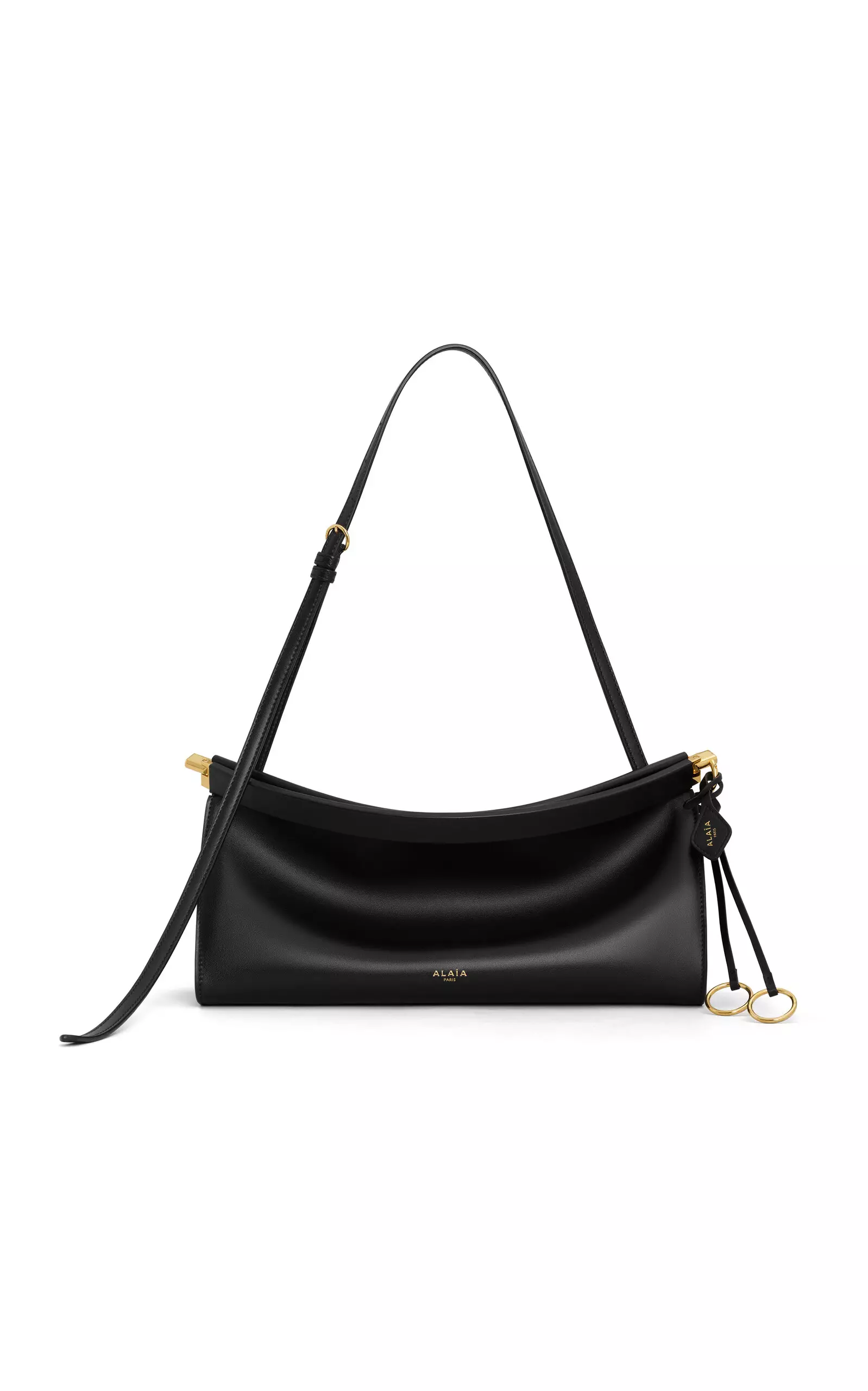 Le Click Medium Leather E/W Shoulder Bag