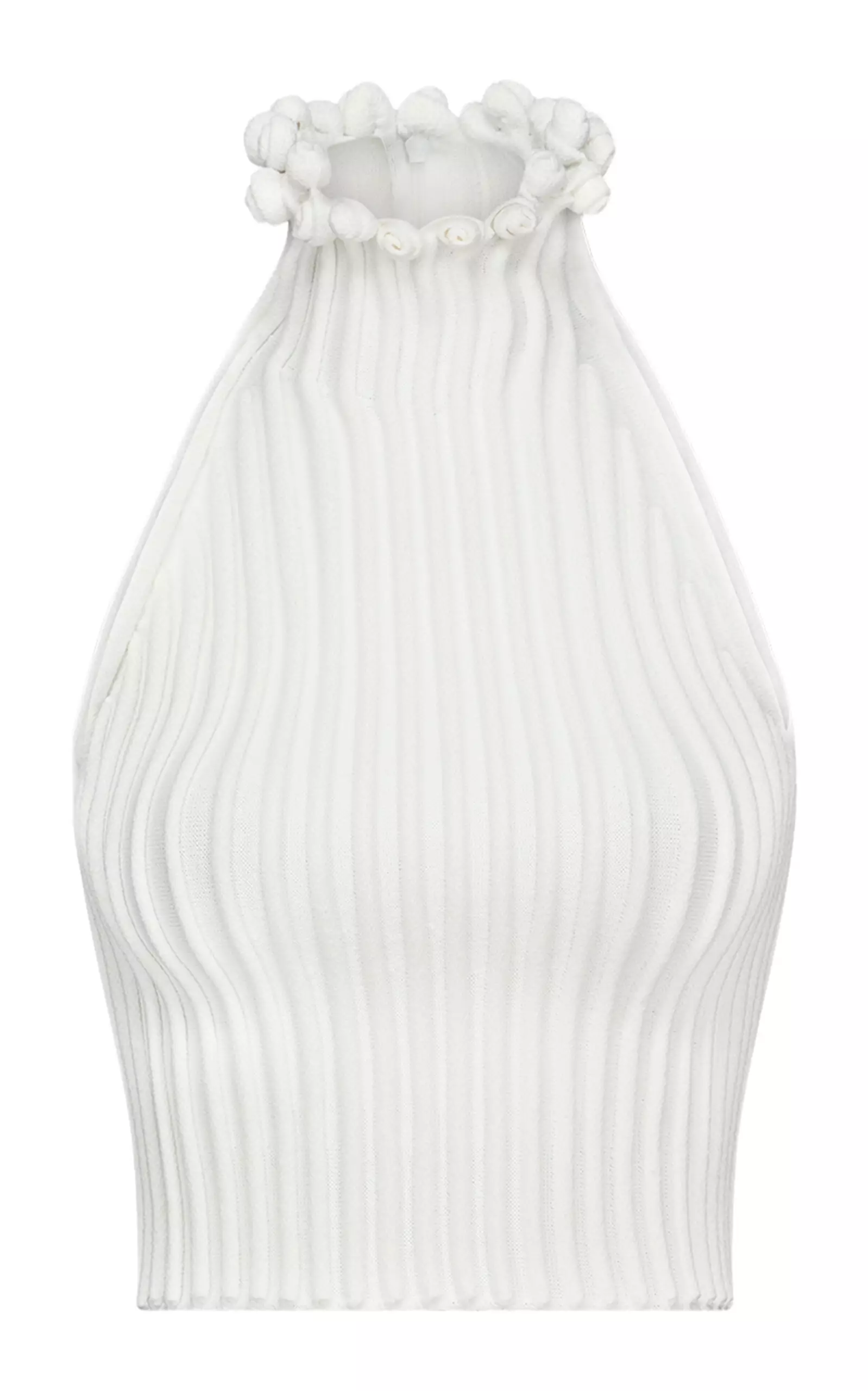 Ringlet-Detailed Knit Top