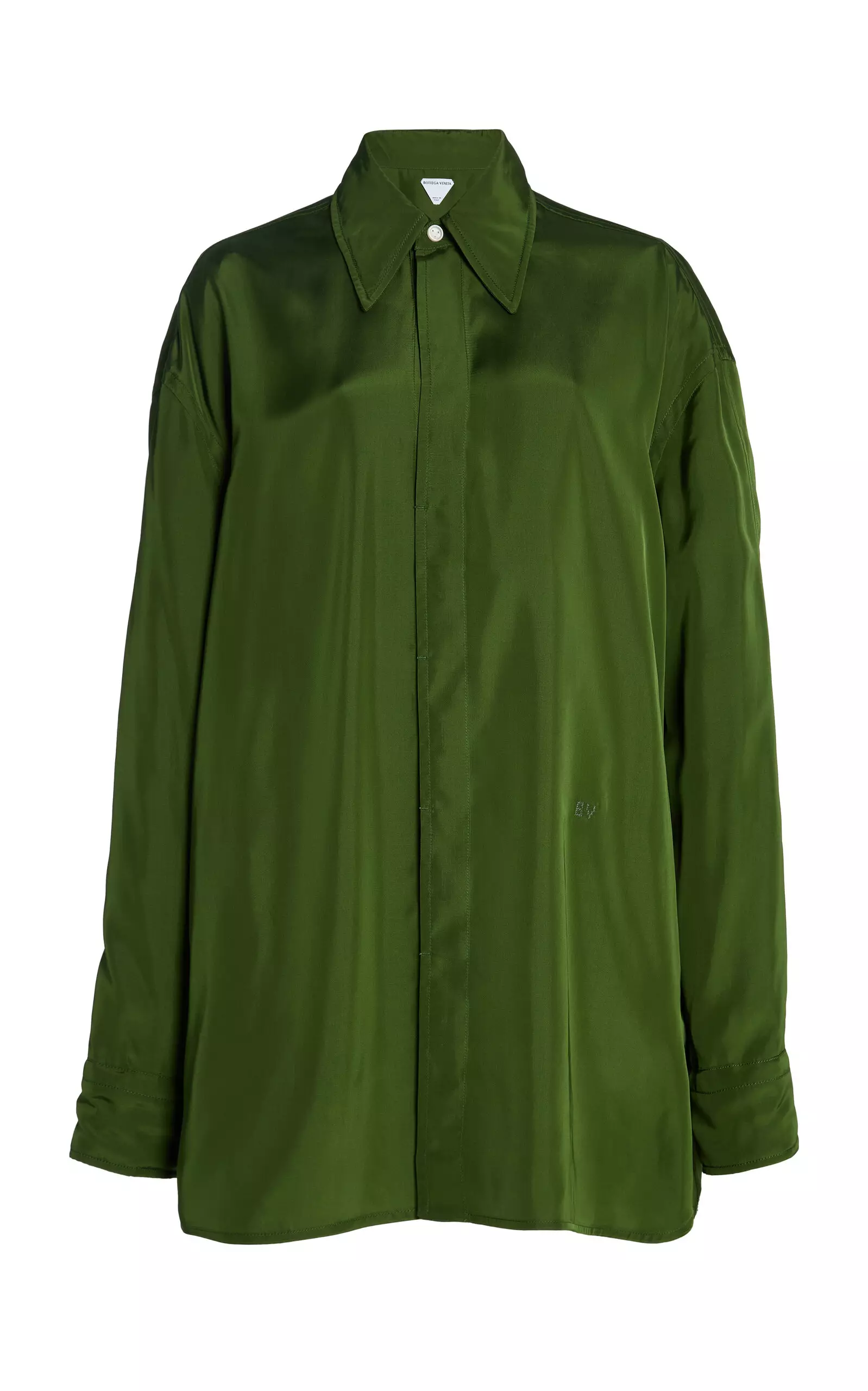 Washed Wool Sateen Shirt