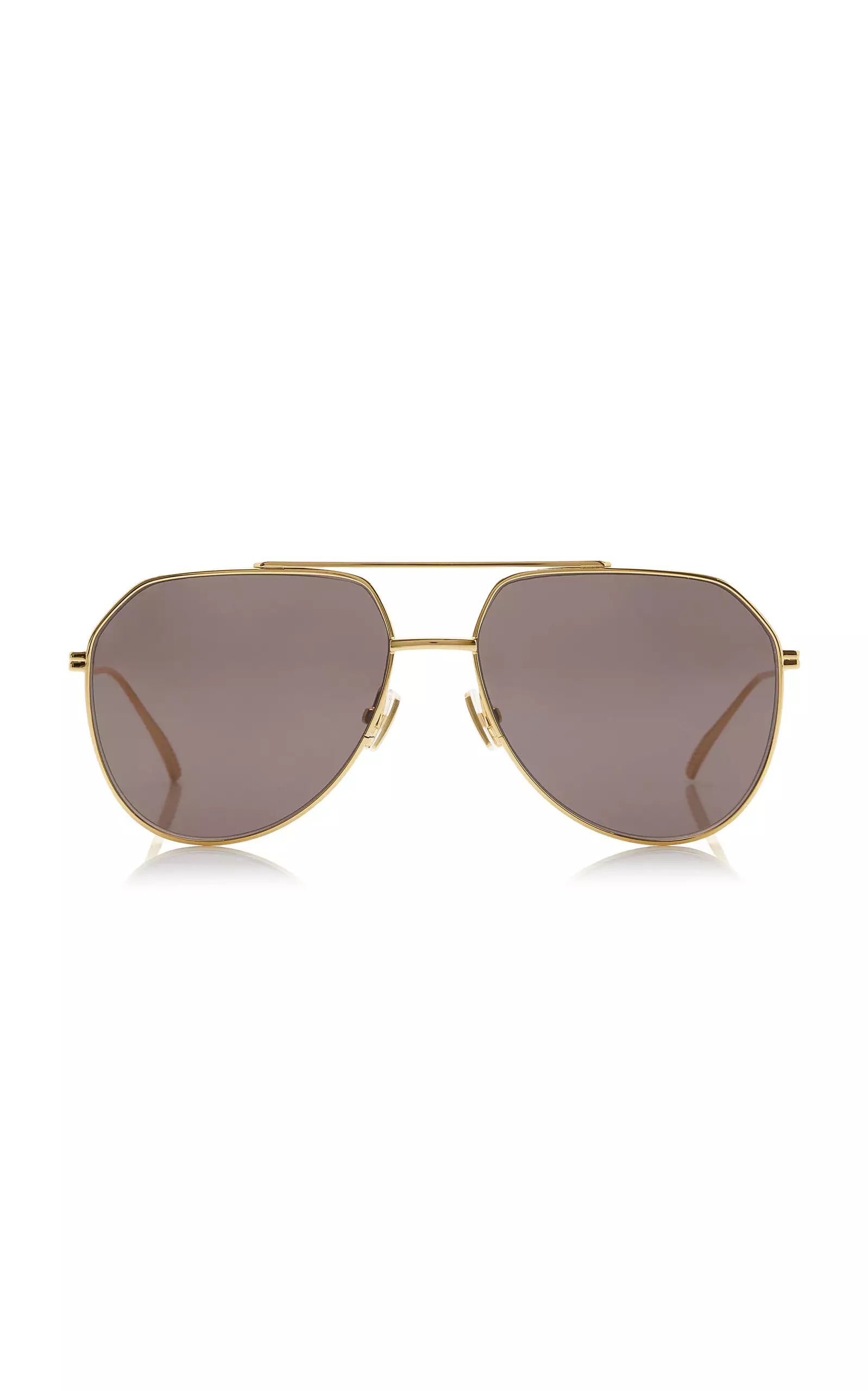 Aviator-Frame Metal Sunglasses