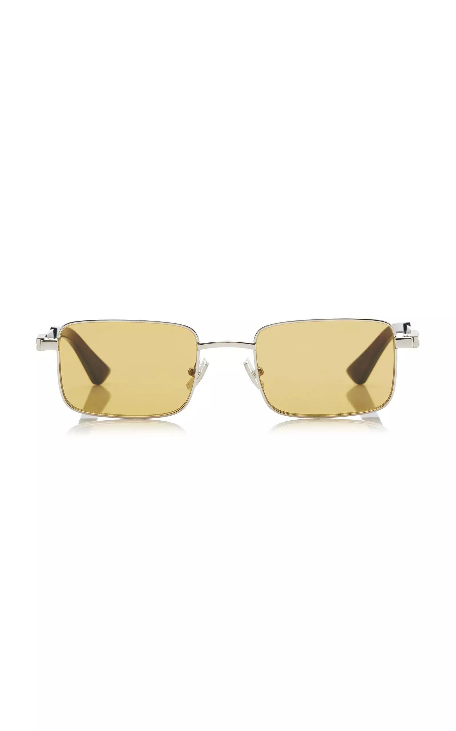 Square-Frame Metal Sunglasses