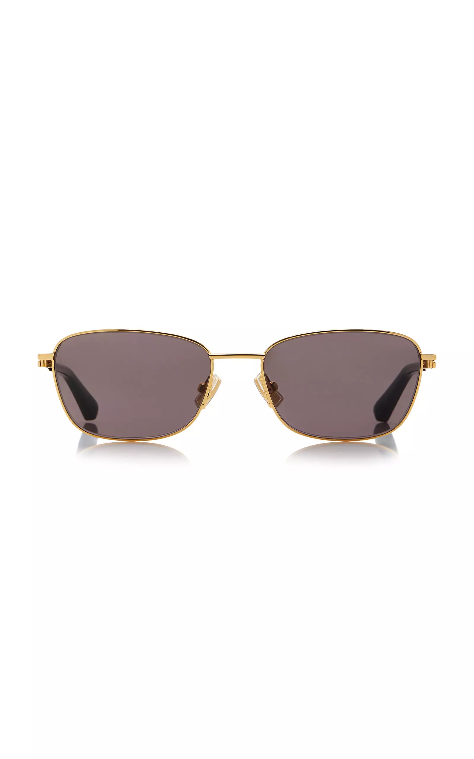 Square-Frame Metal Sunglasses