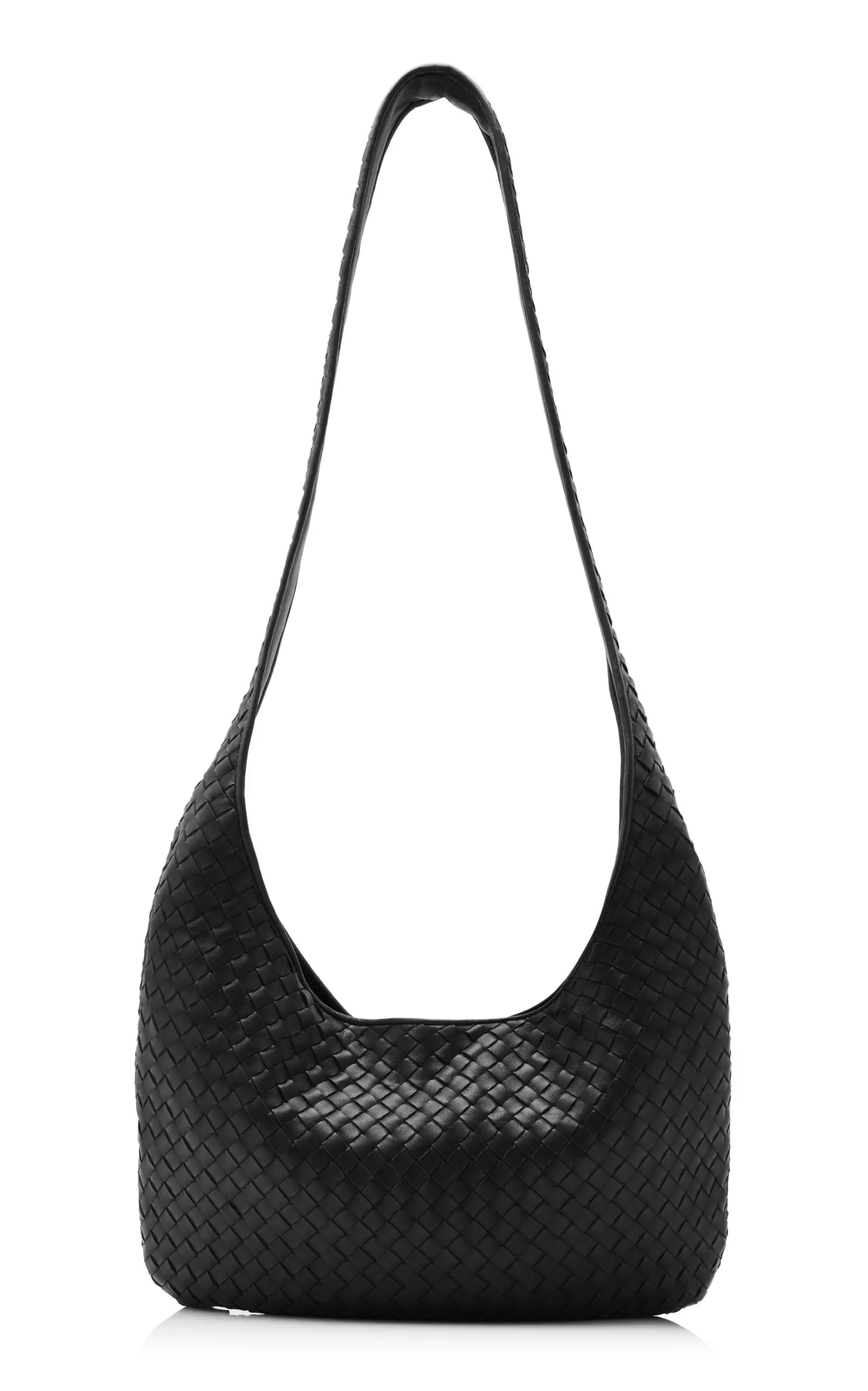 Medium Veneto Intrecciato Leather Crossbody Bag