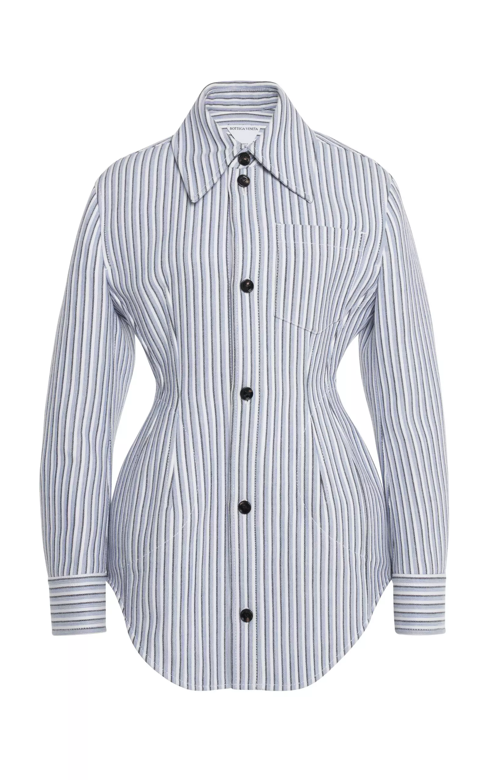 Light Structured Cotton Stripe Jacket