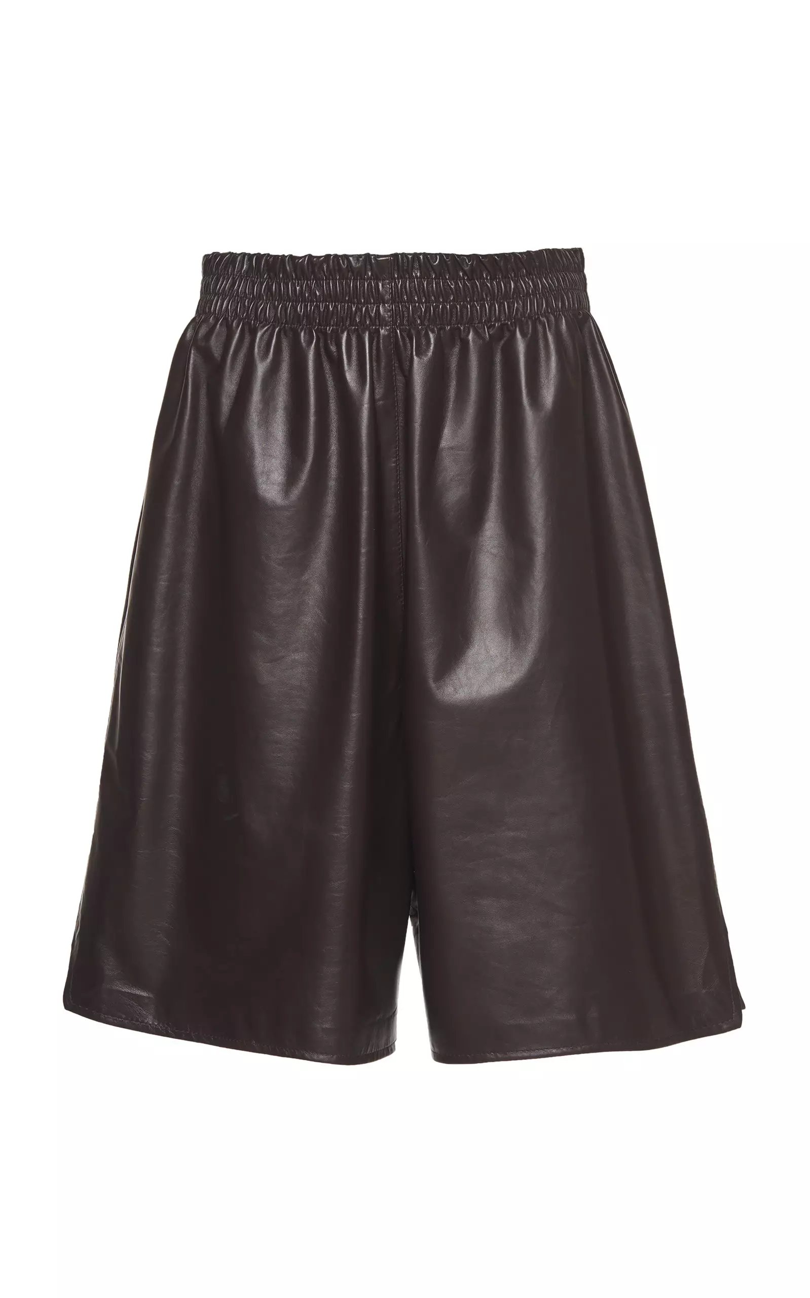 Long Leather Shorts