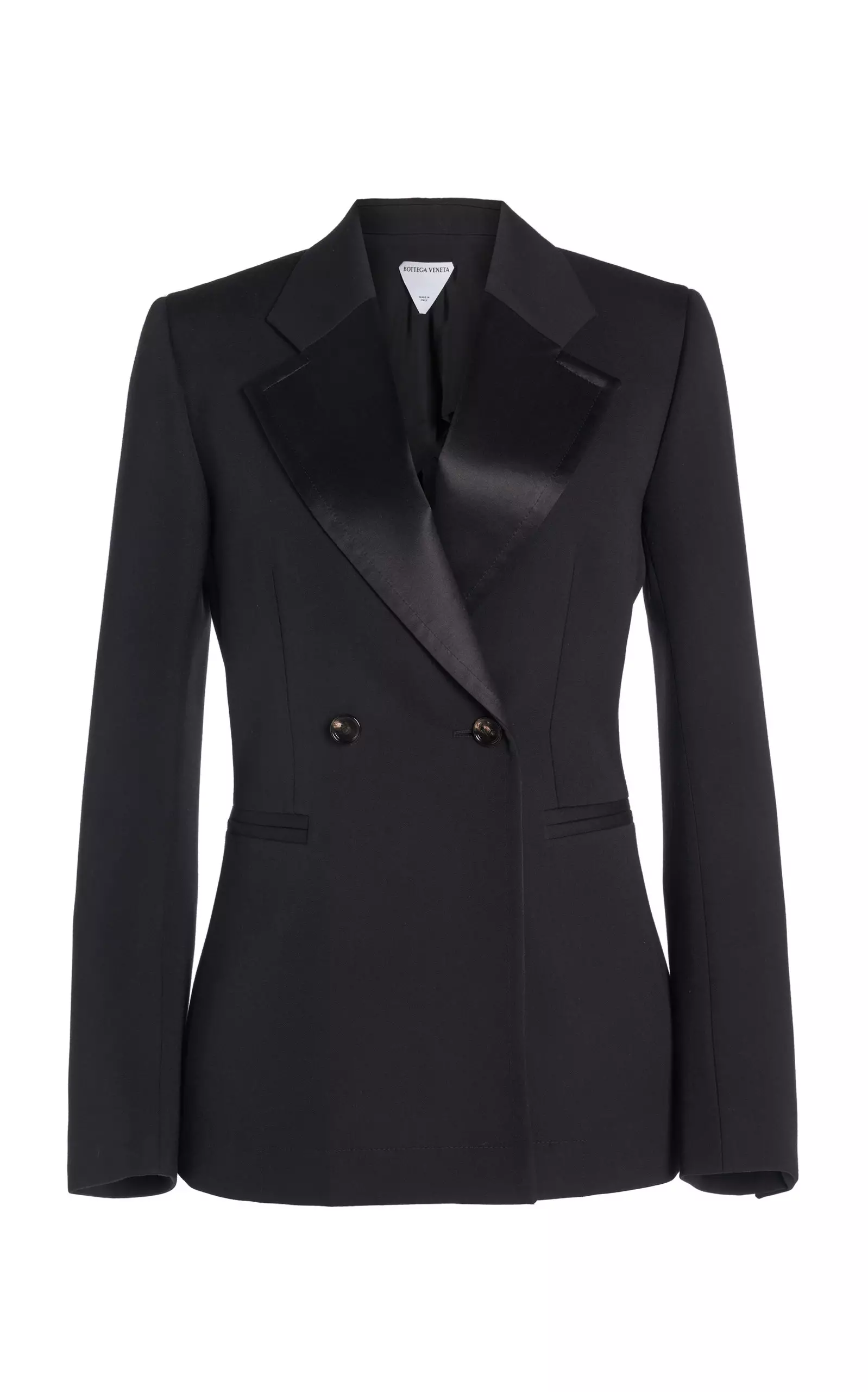 Double-Breasted Wool Cocoon Blazer