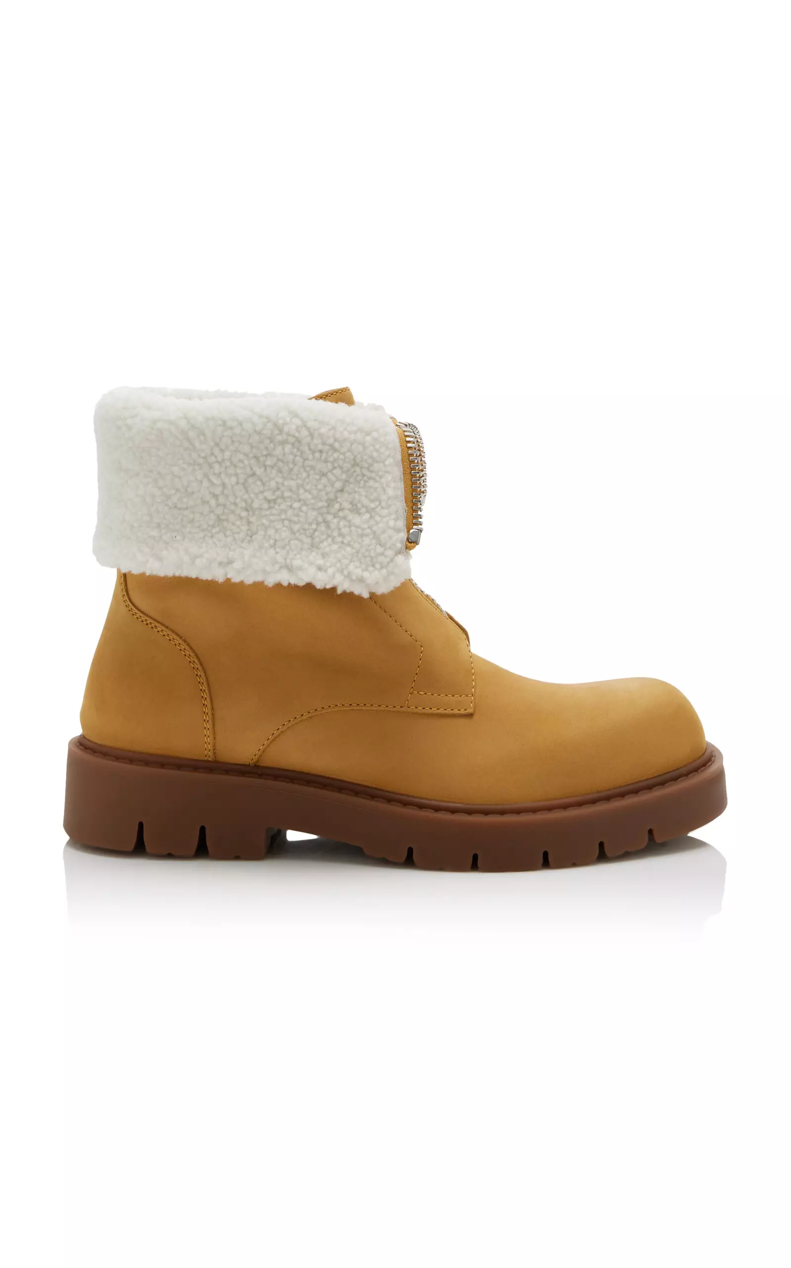 Haddock Shearling-Lined Nubuck Ankle Boots