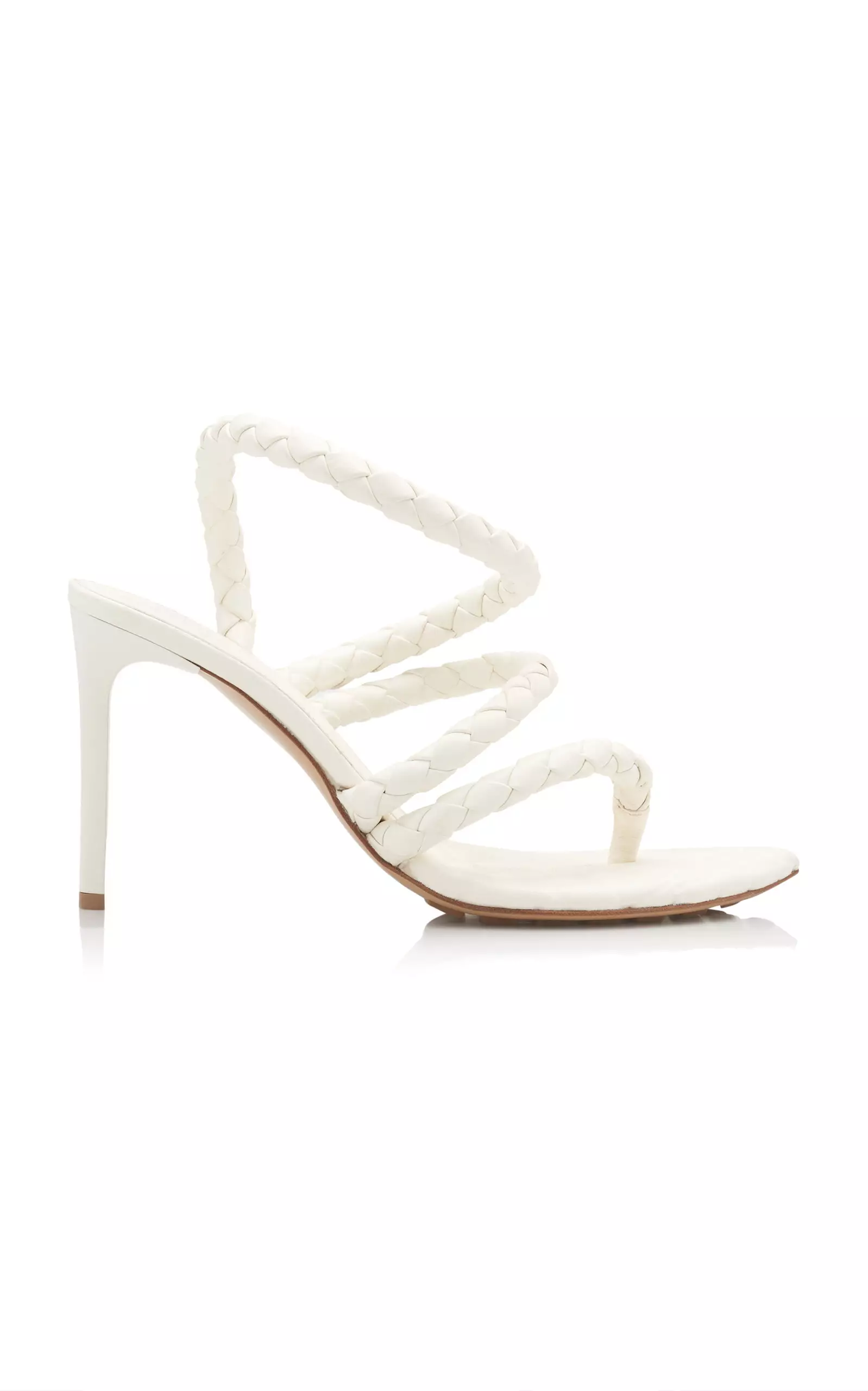 Leaf Braided Leather Sandals