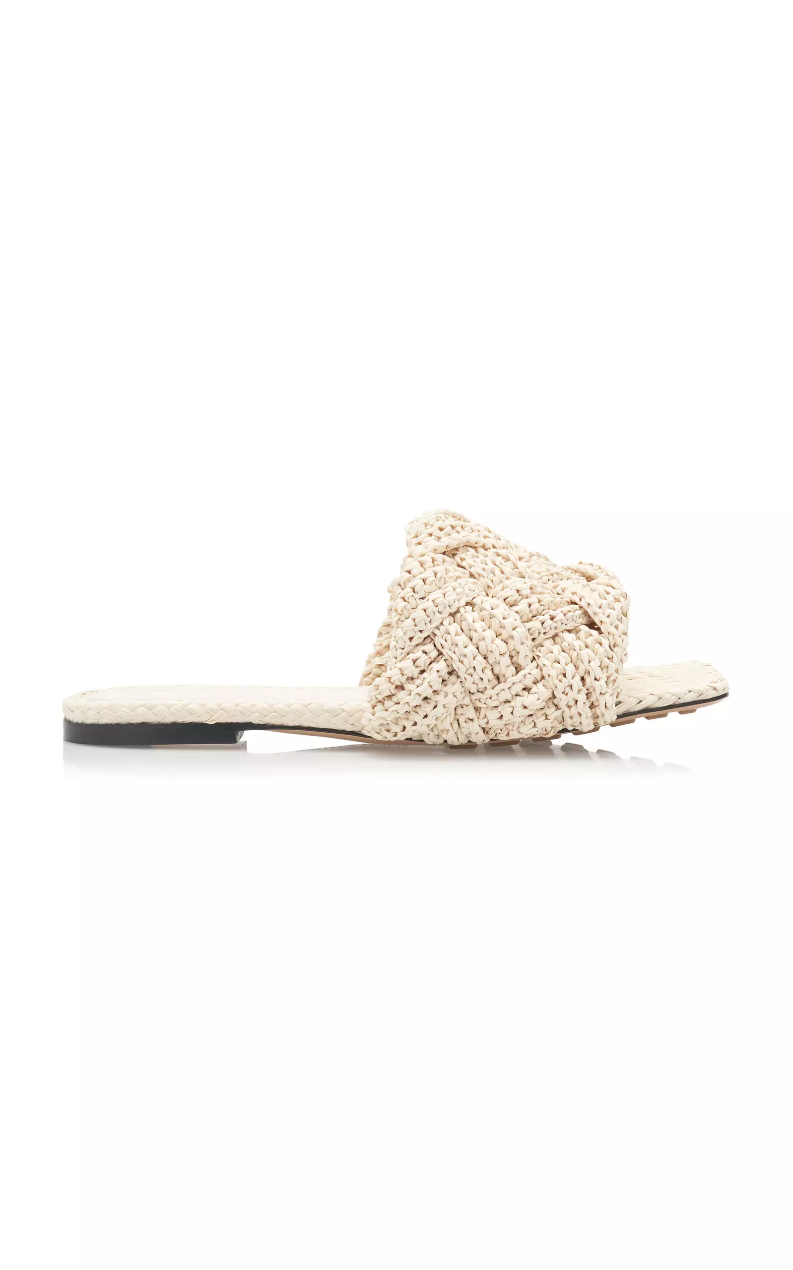 Lido Raffia Flat Sandals
