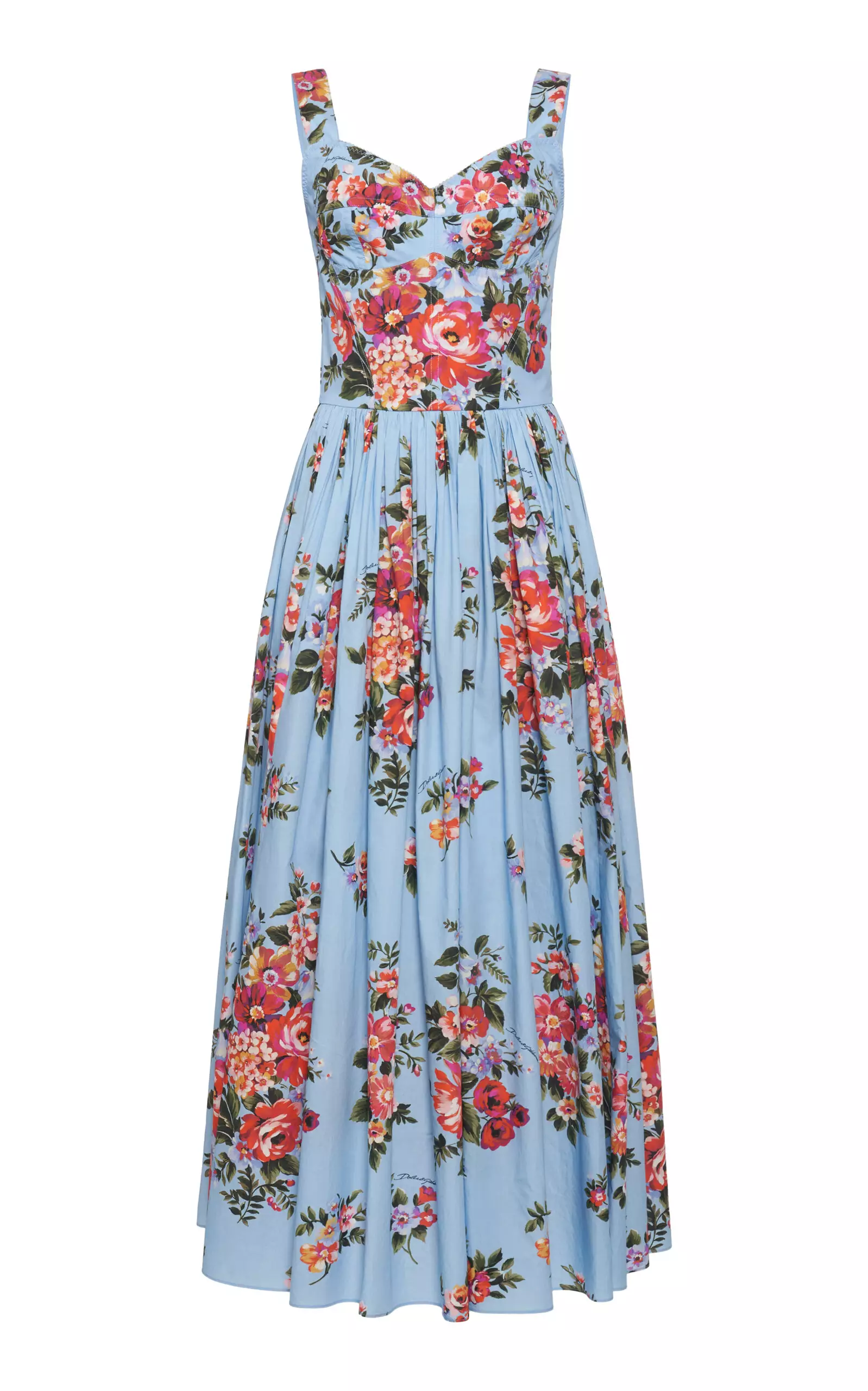 Floral-Print Cotton Maxi Dress