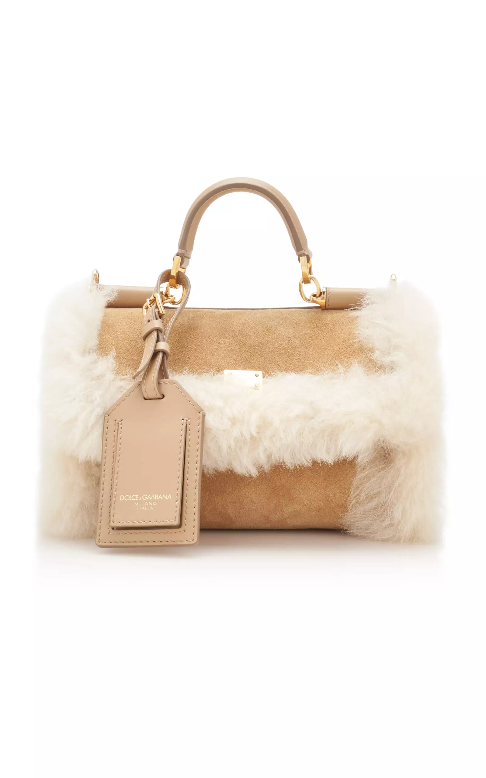 My Sicily Shearling Top Handle Bag