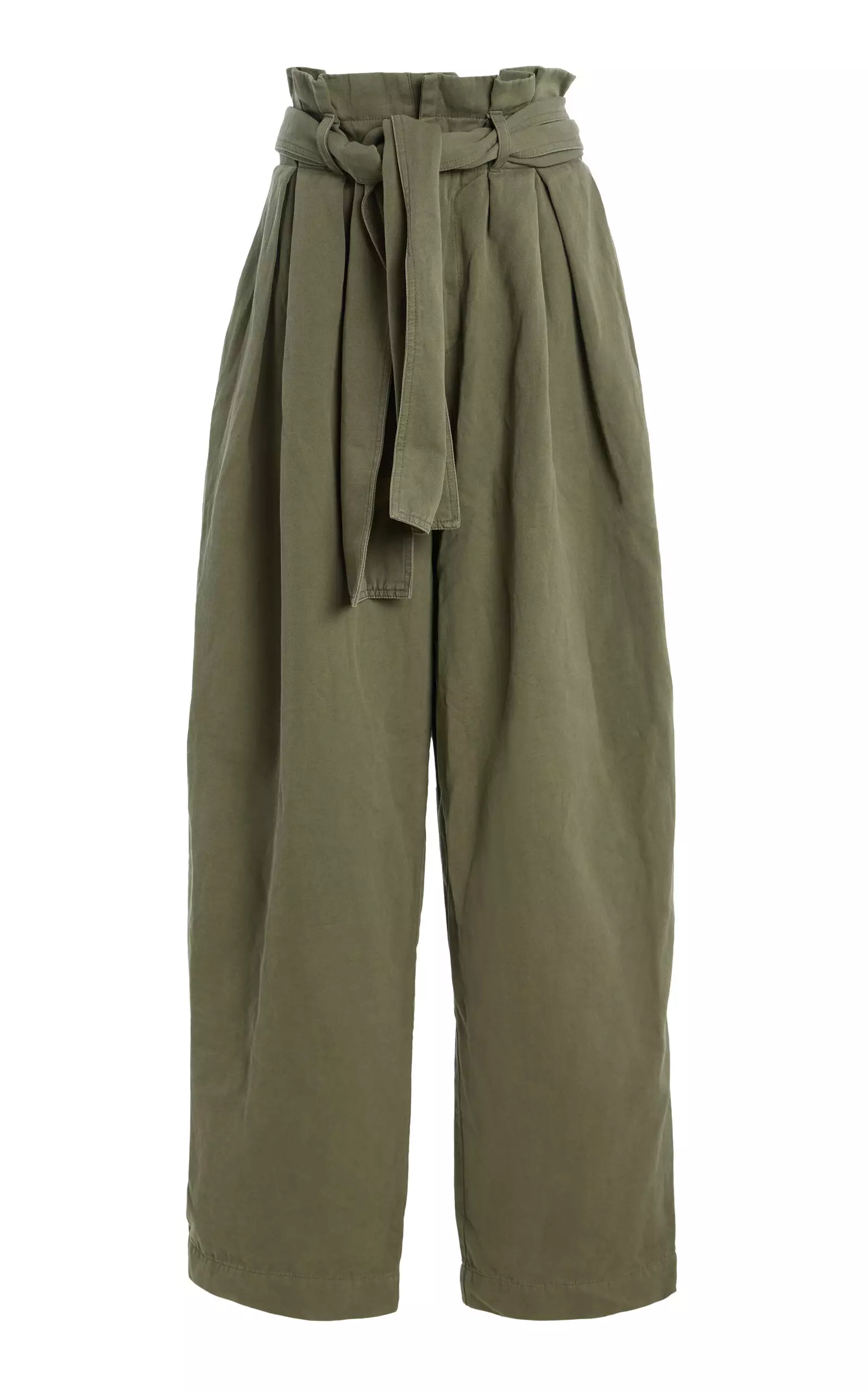 Belted Twill Pants
