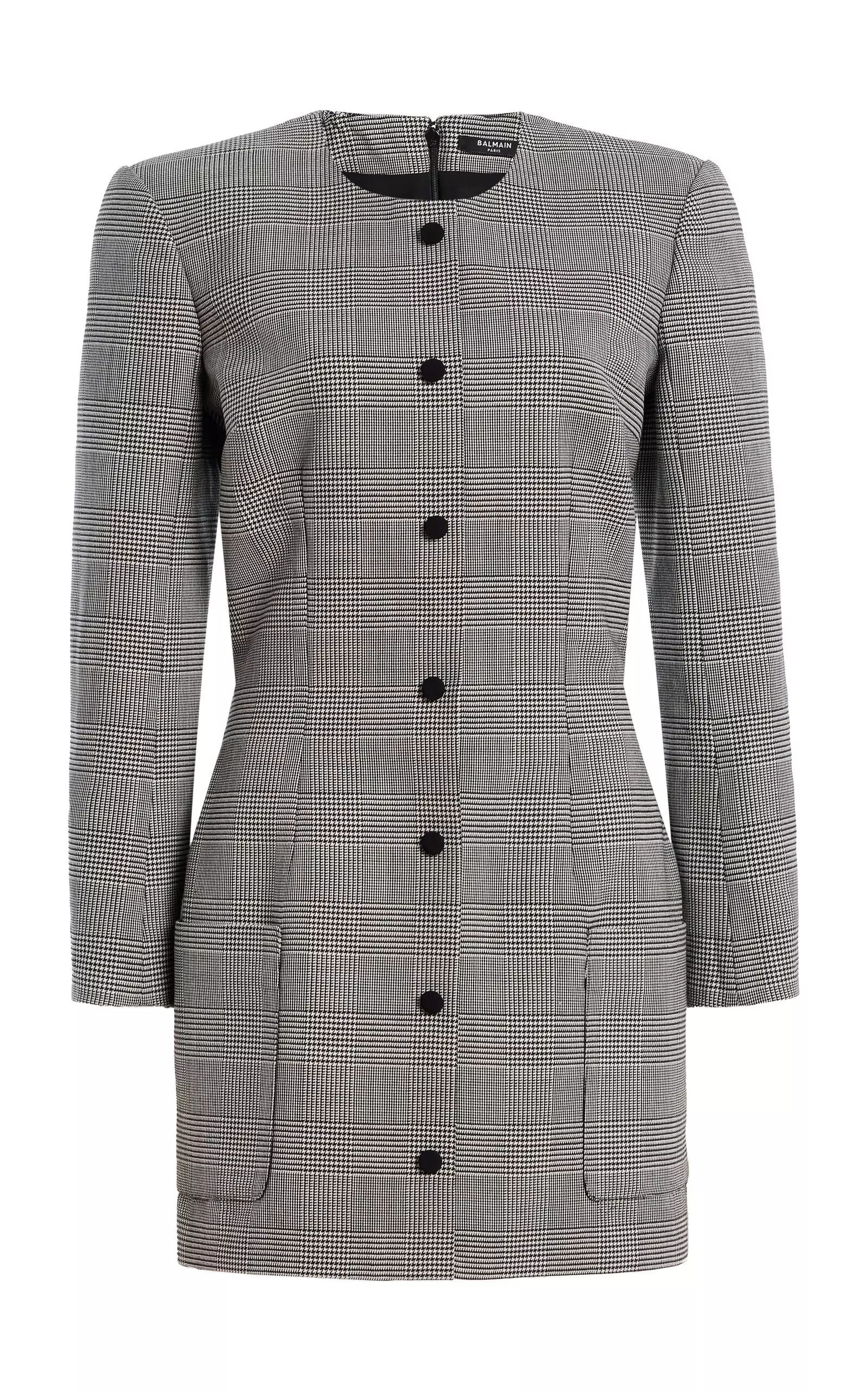 Prince of Wales Jacquard Short Dress