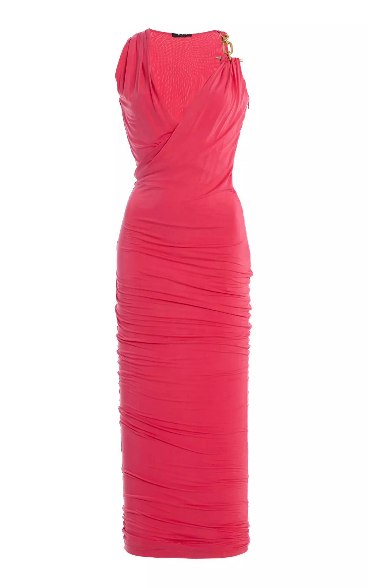 Draped Jersey Long Dress