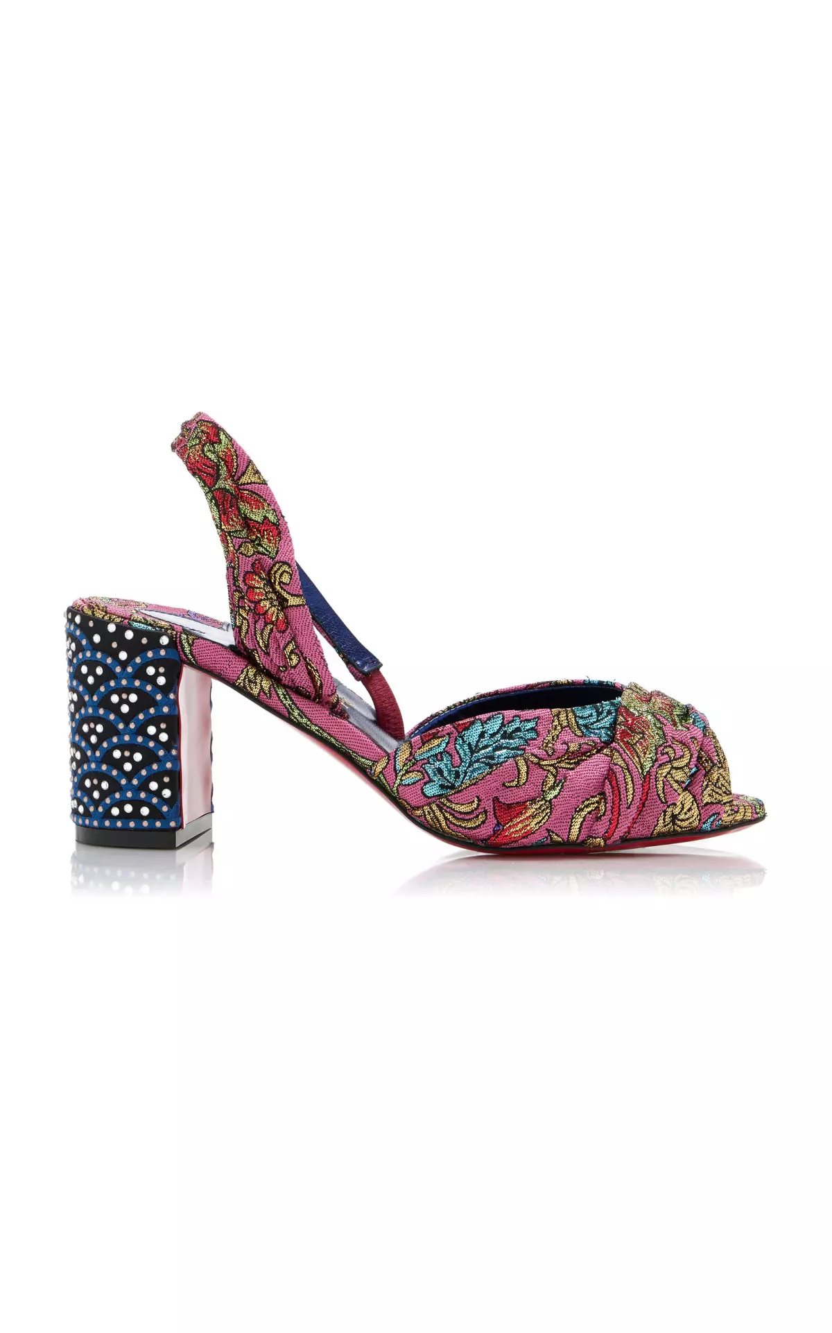 Cordelia 70 Jacquard Florea Slingback Sandals