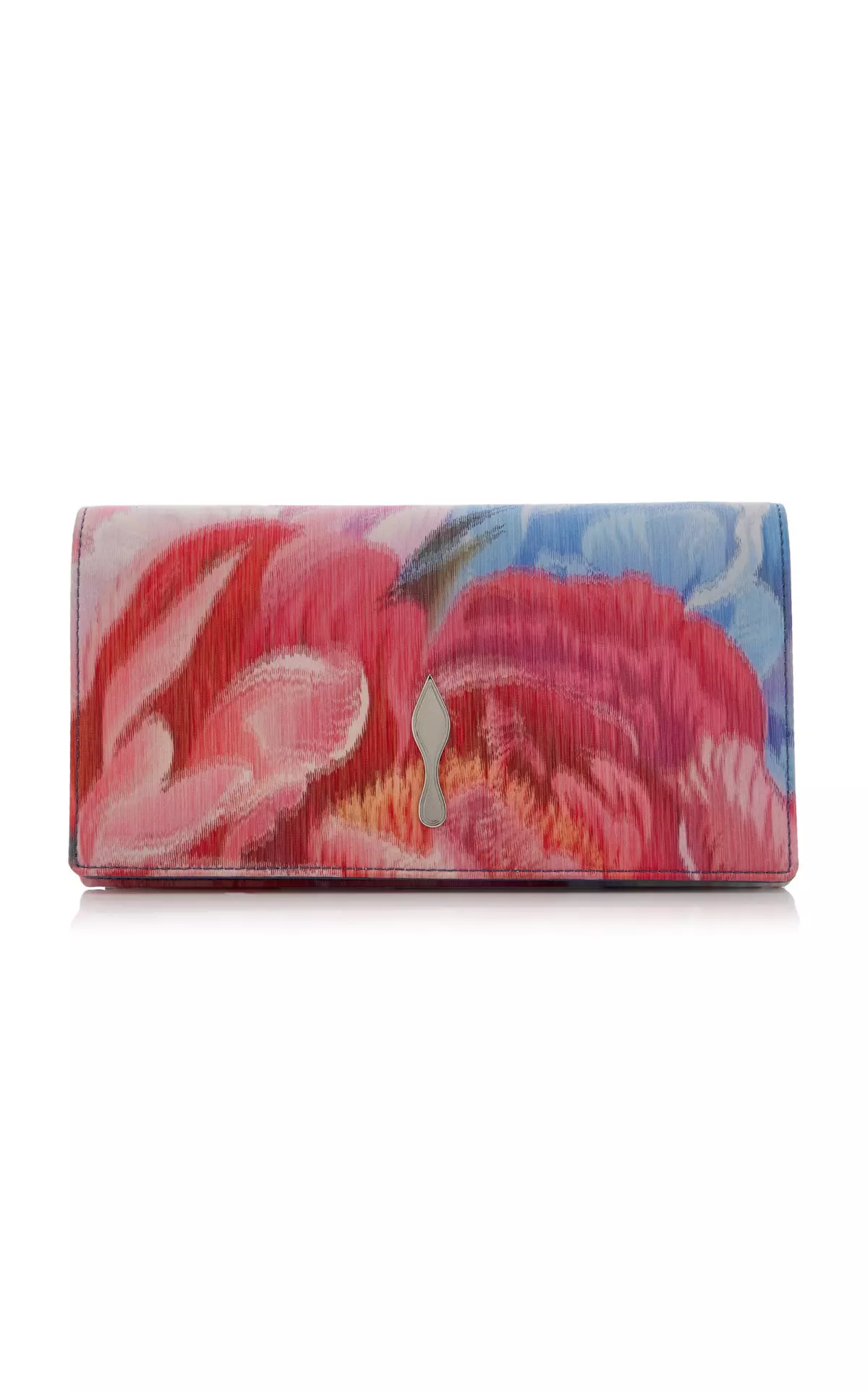 Bettina Peony-Printed Crepe Clutch
