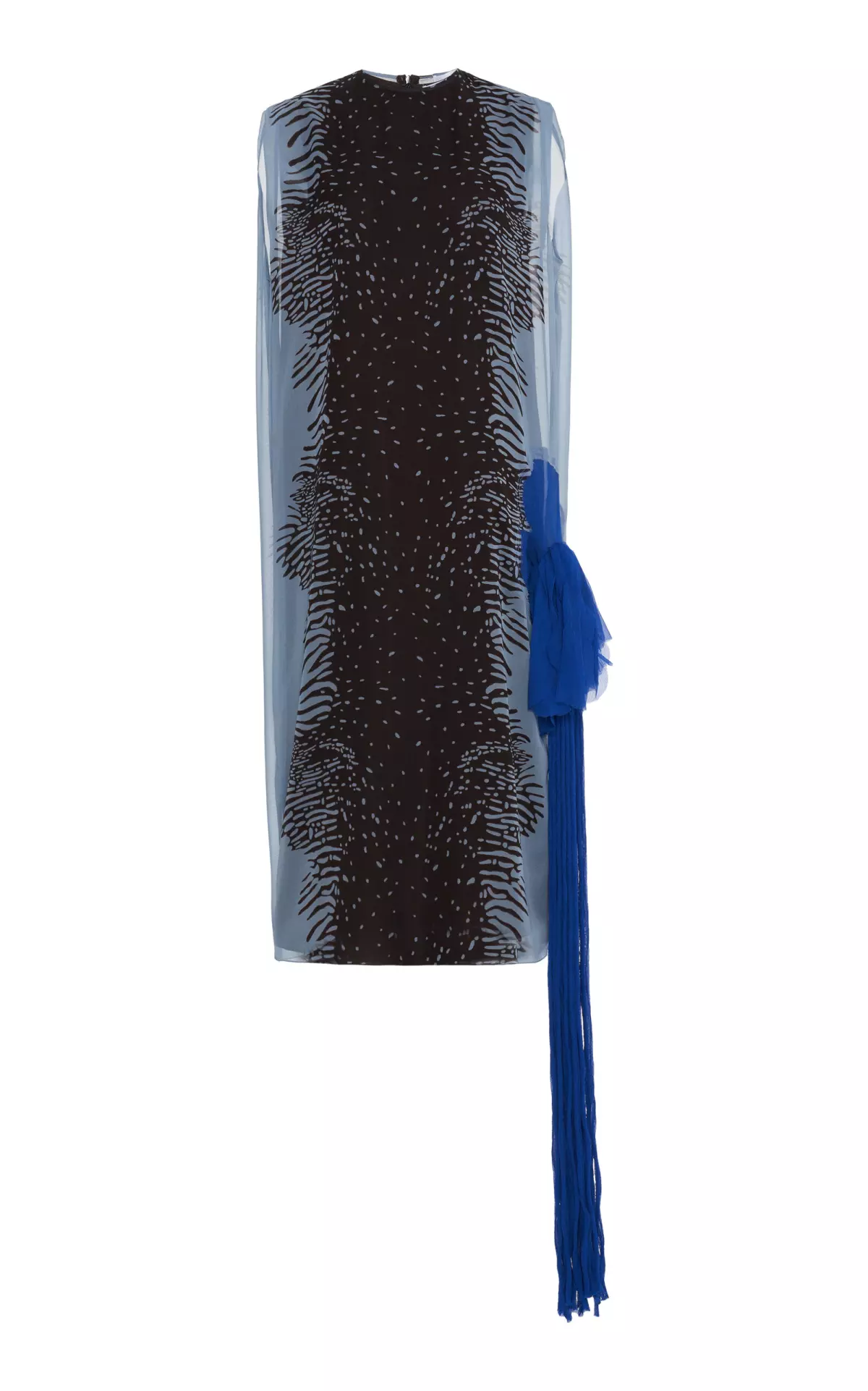 Printed Silk Midi Dress