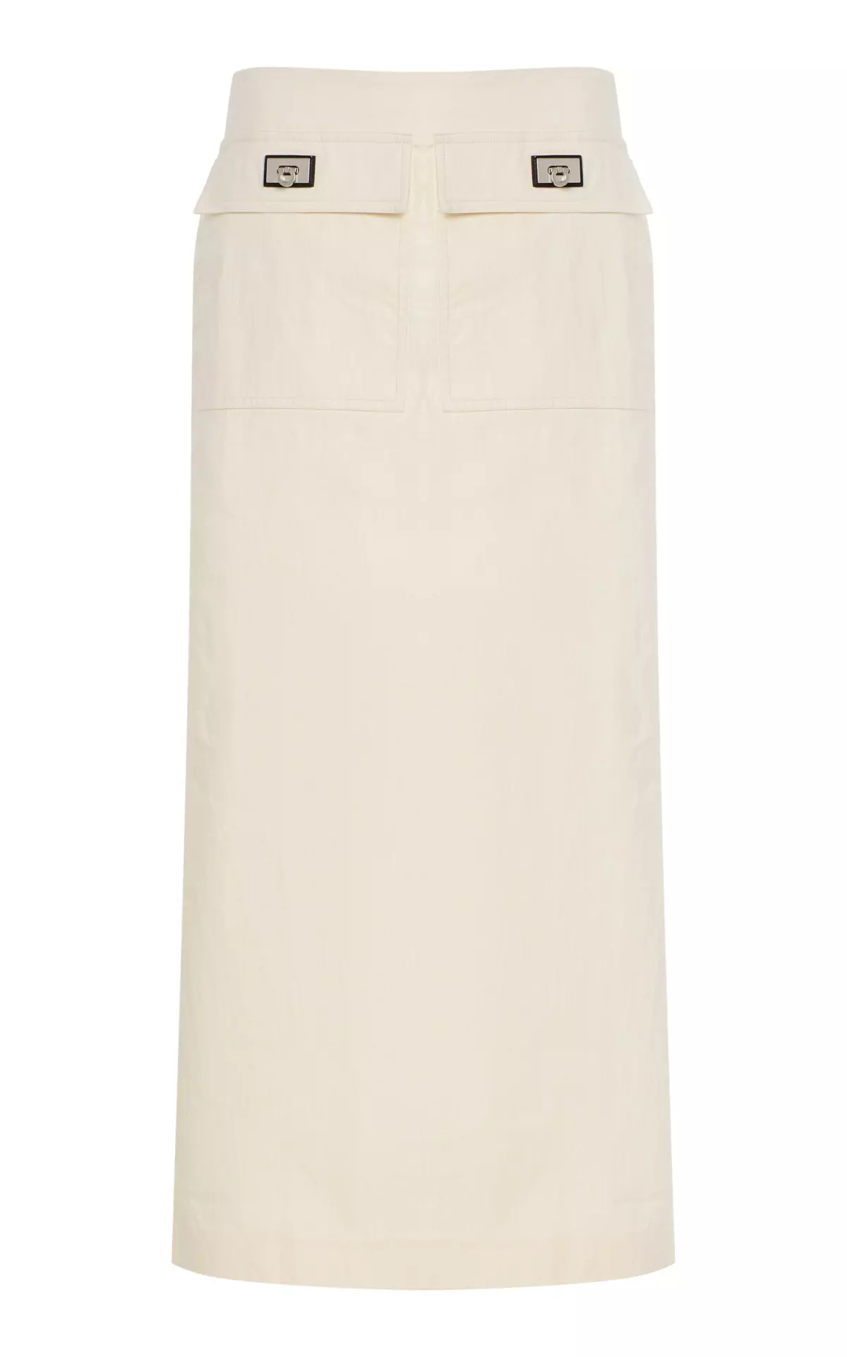 Coated Linen Maxi Skirt