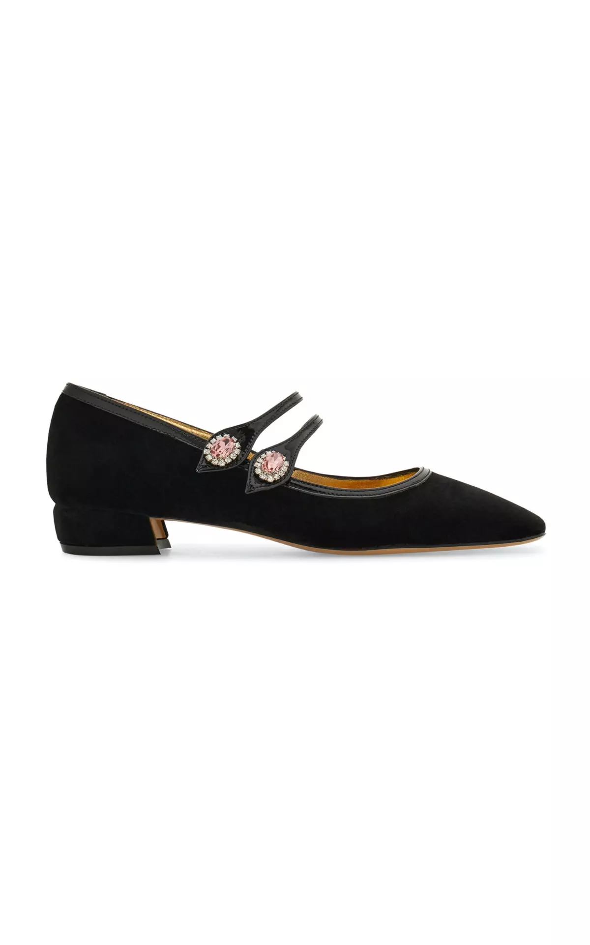 Mila T Leather Mary Jane Flats