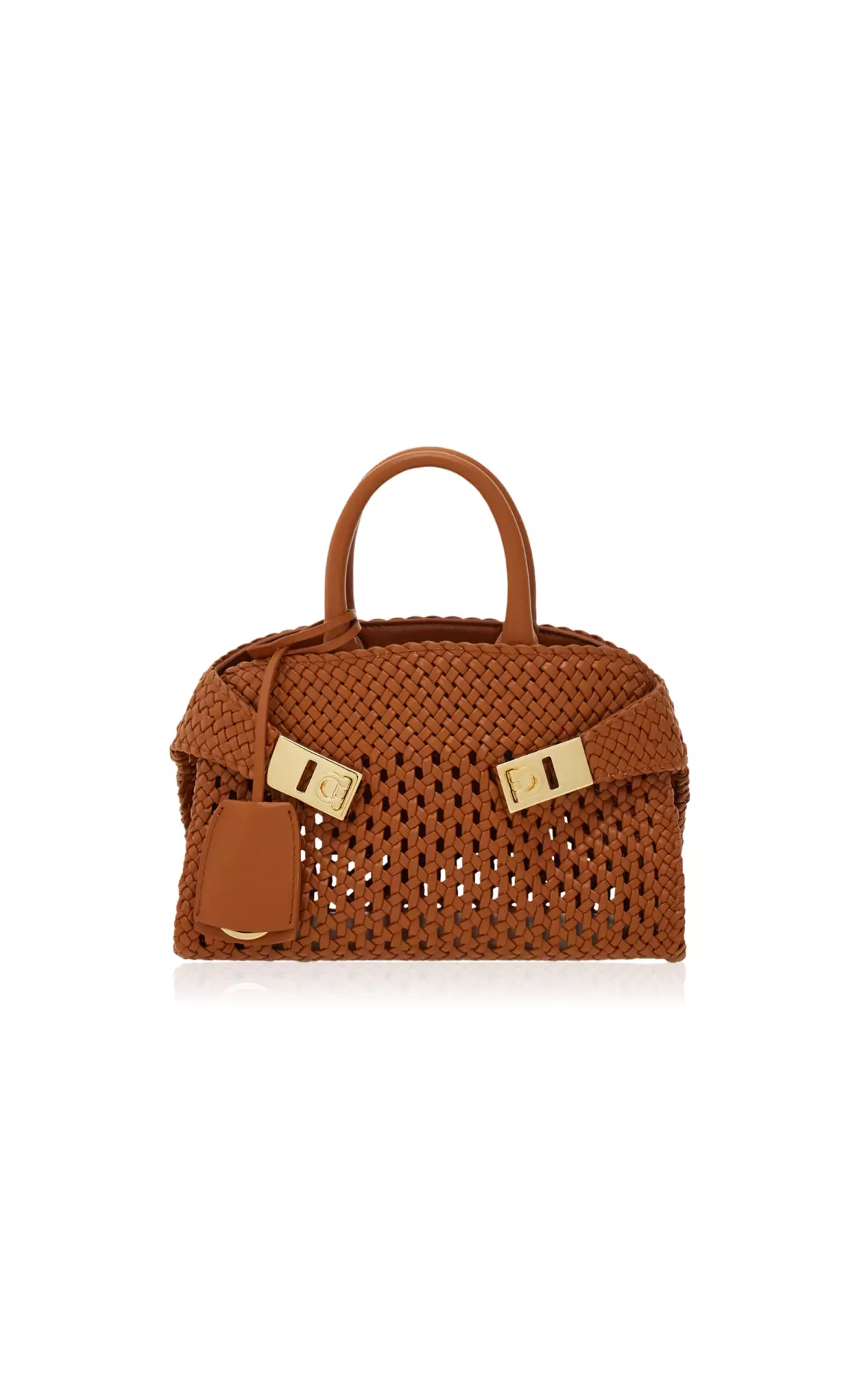 Hug Mini Woven Leather Bag