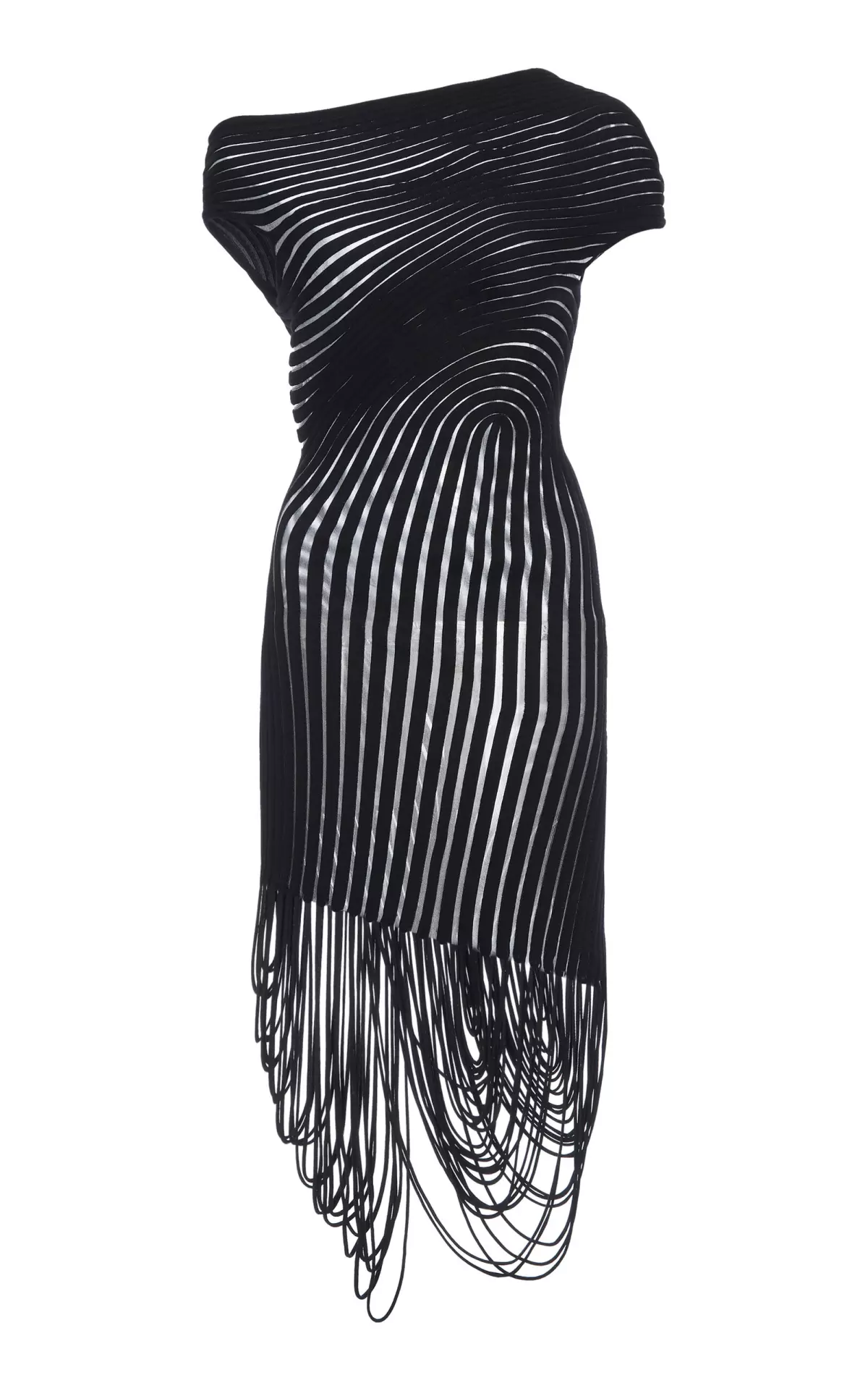 Embroidered Sheer Midi Dress