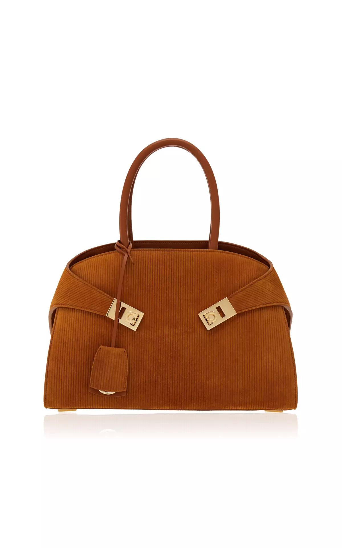 Small Hug Leather Top Handle Bag