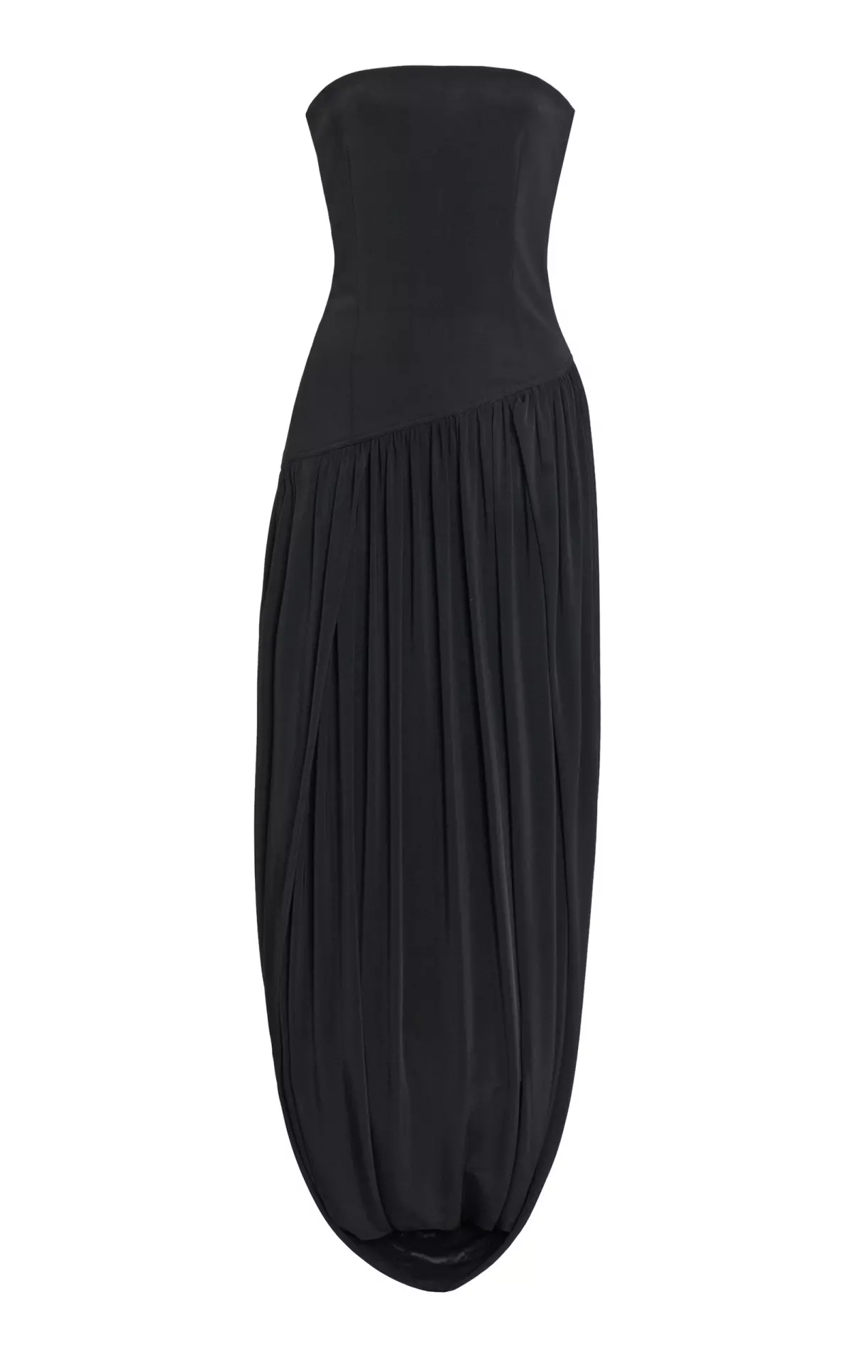 Draped Jersey Midi Dress