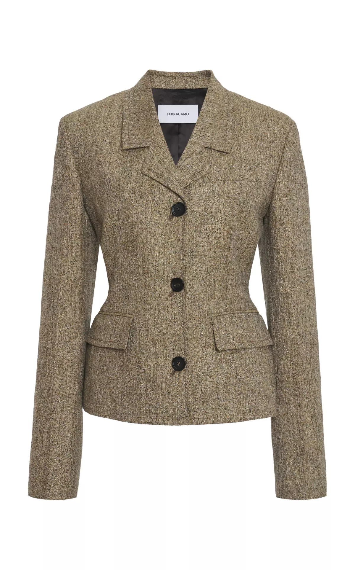 Tailored Linen Single-Breasted Blazer