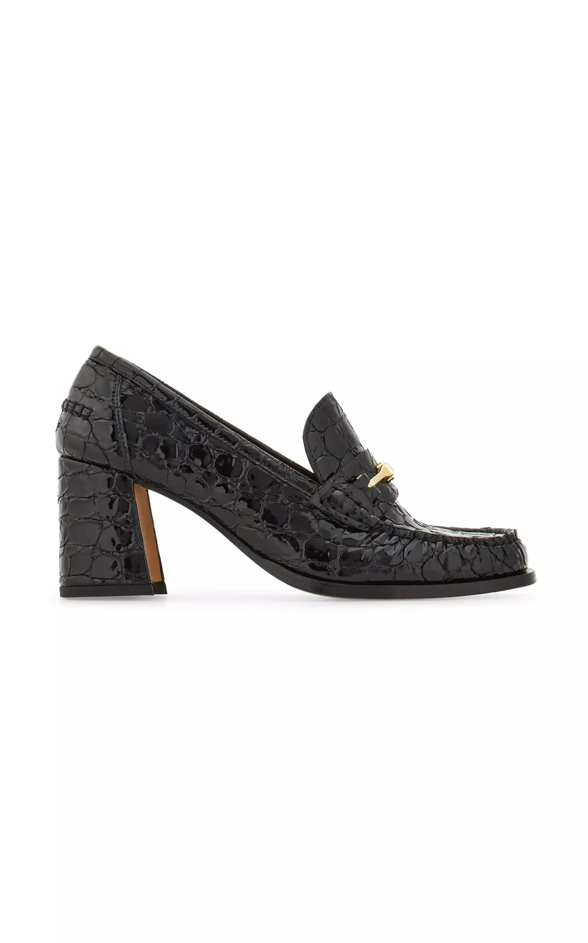 Harry Croc-Effect Leather Pumps