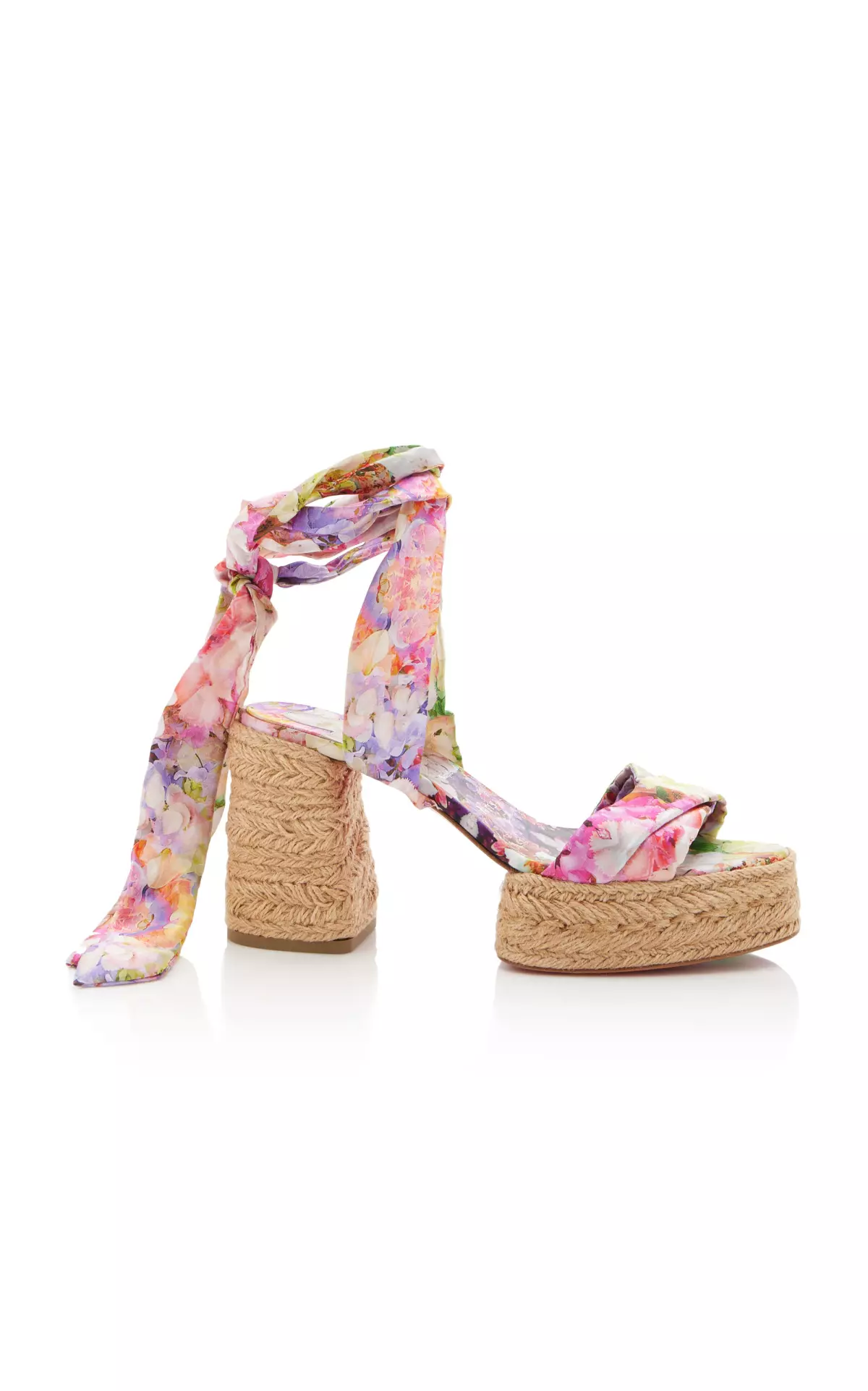 Mariza Du Desert 70mm Sash-Tie Woven Platform Sandals