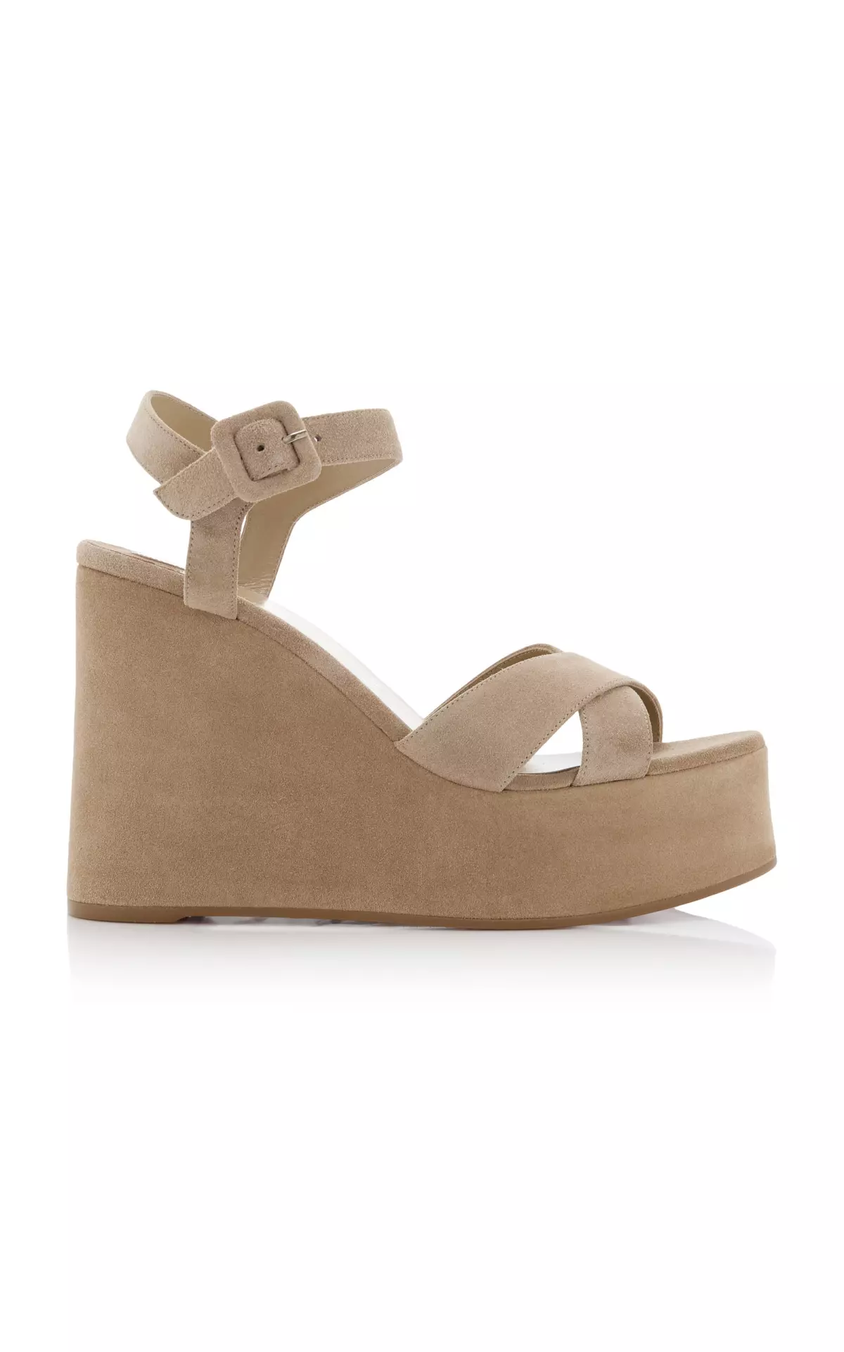 Supramariza 130mm Suede Platform Wedge Sandals