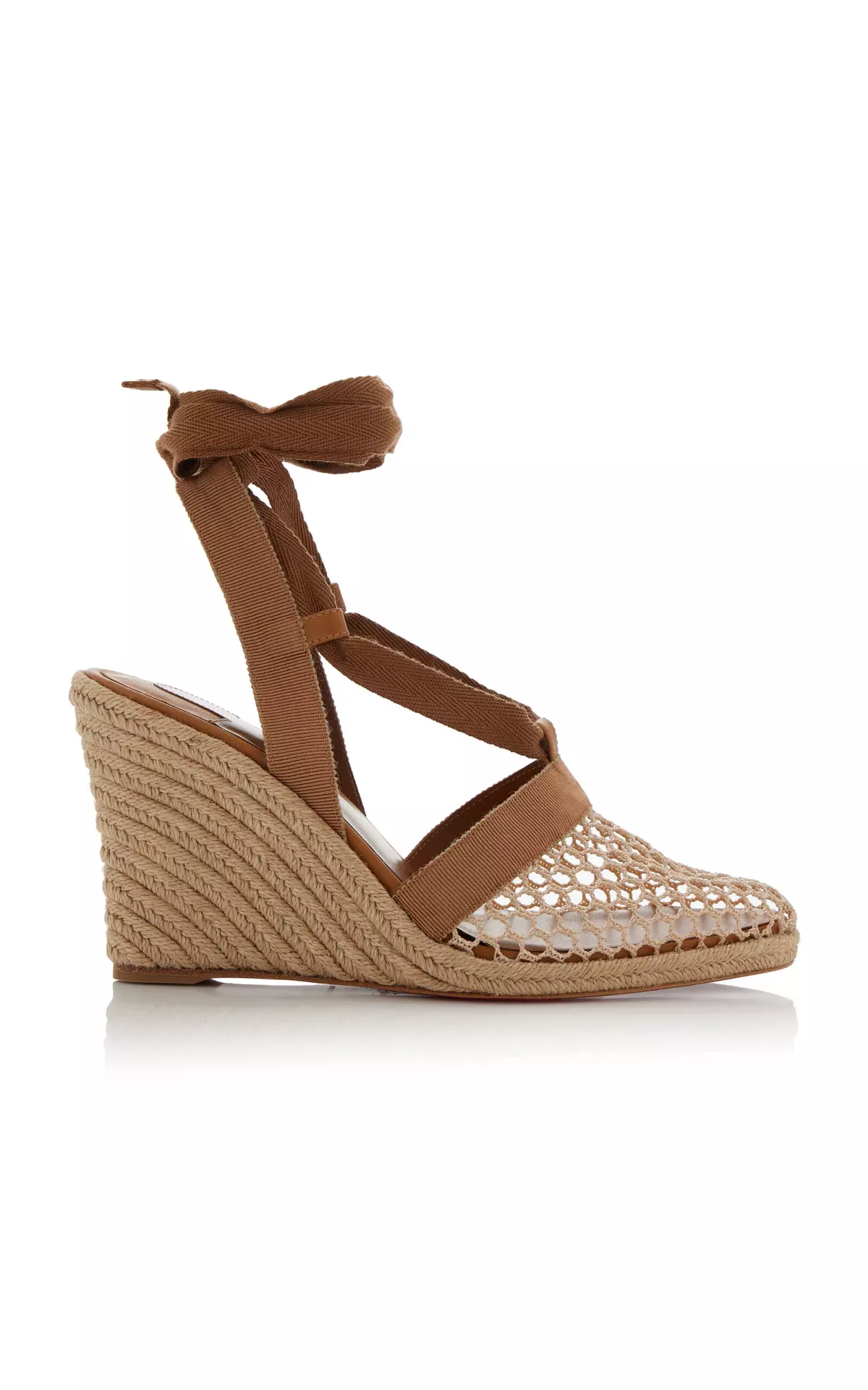 Toleda 85mm Crocheted Espadrille Wedge Sandals