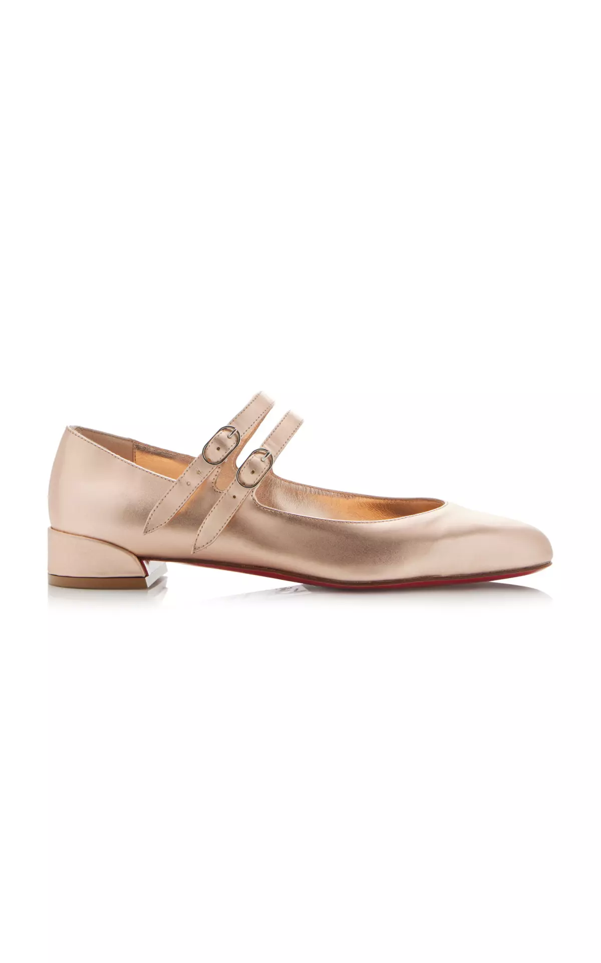 Sweet Jane Metallic-Leather Flats