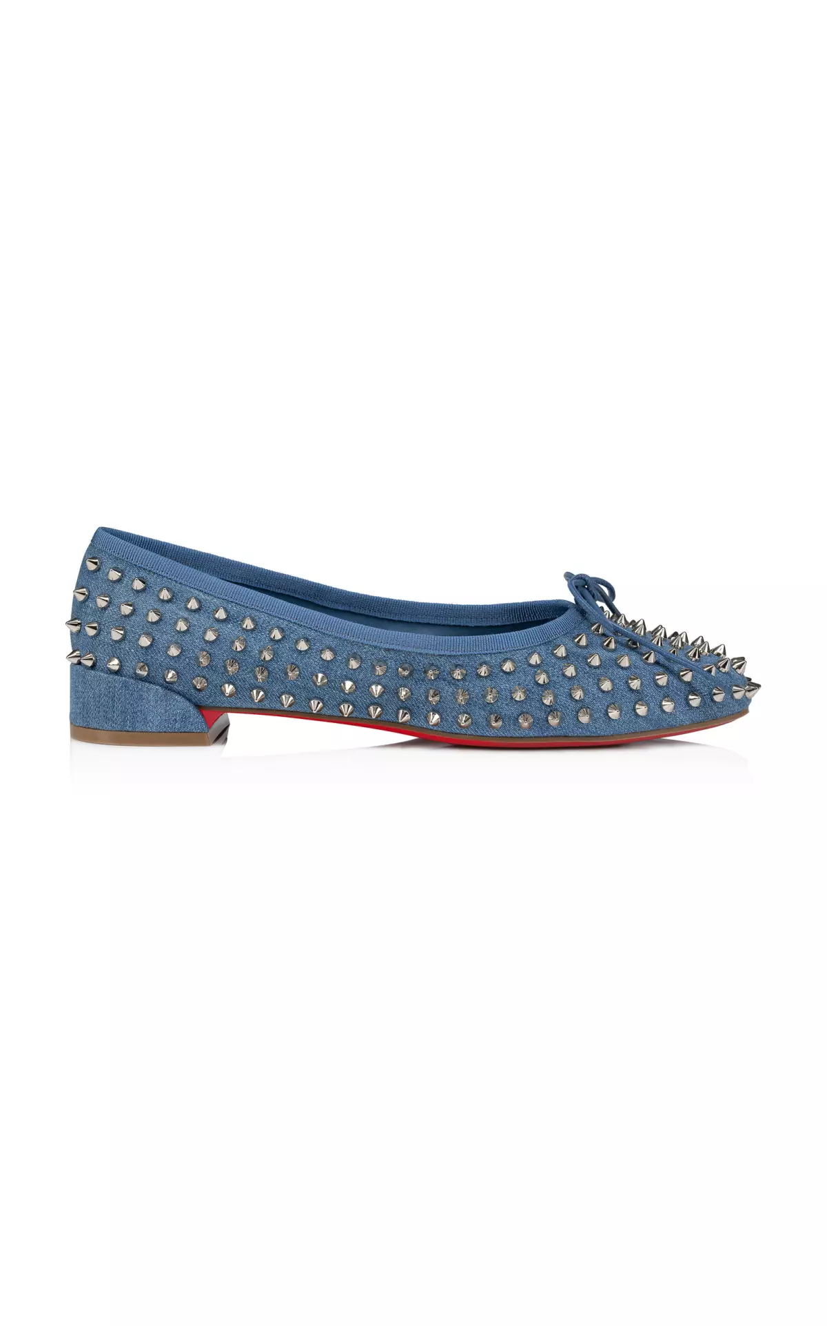 Sweetie Jane Studded Denim Flats