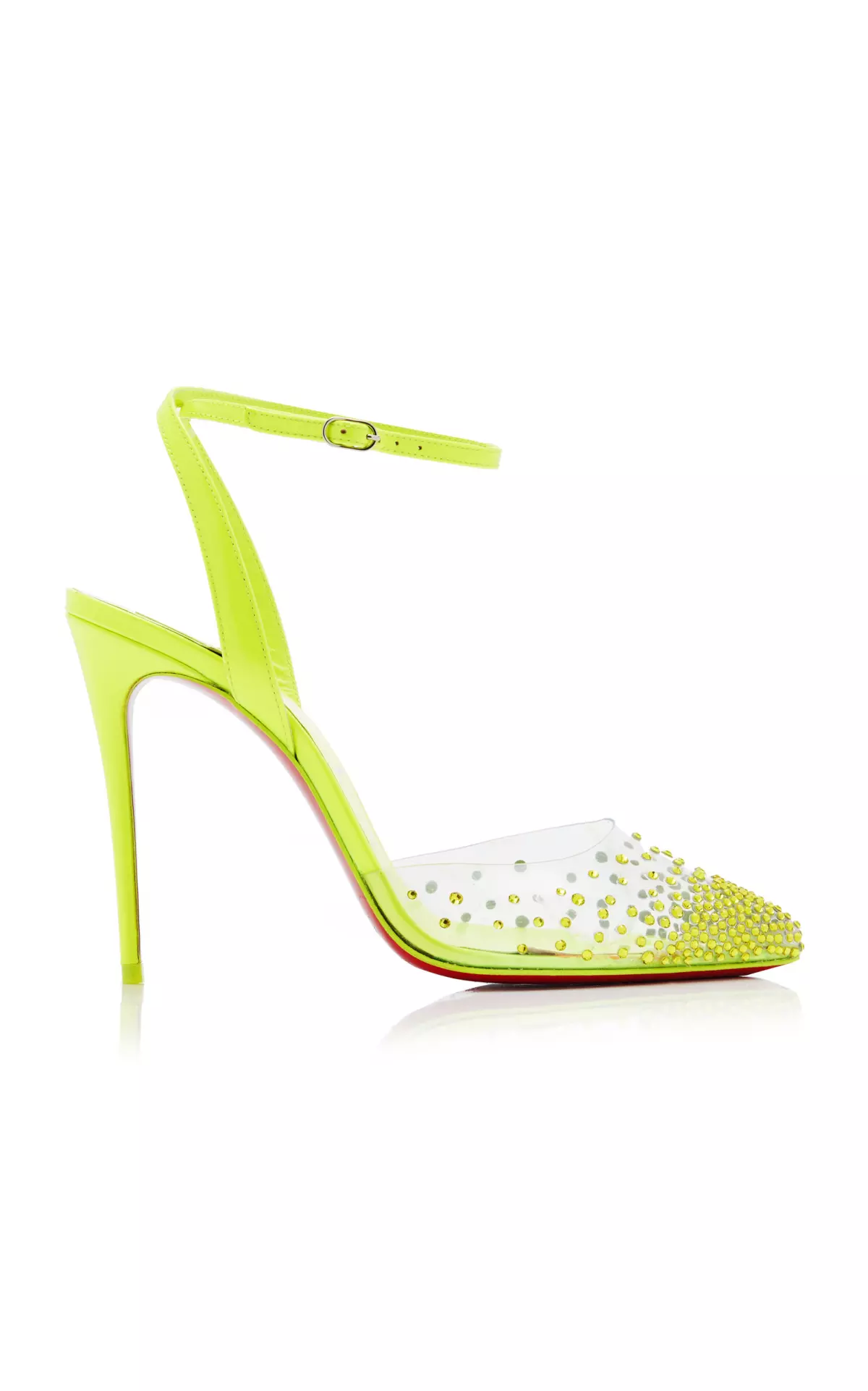 Spikaqueen 100mm Leather and PVC Pumps