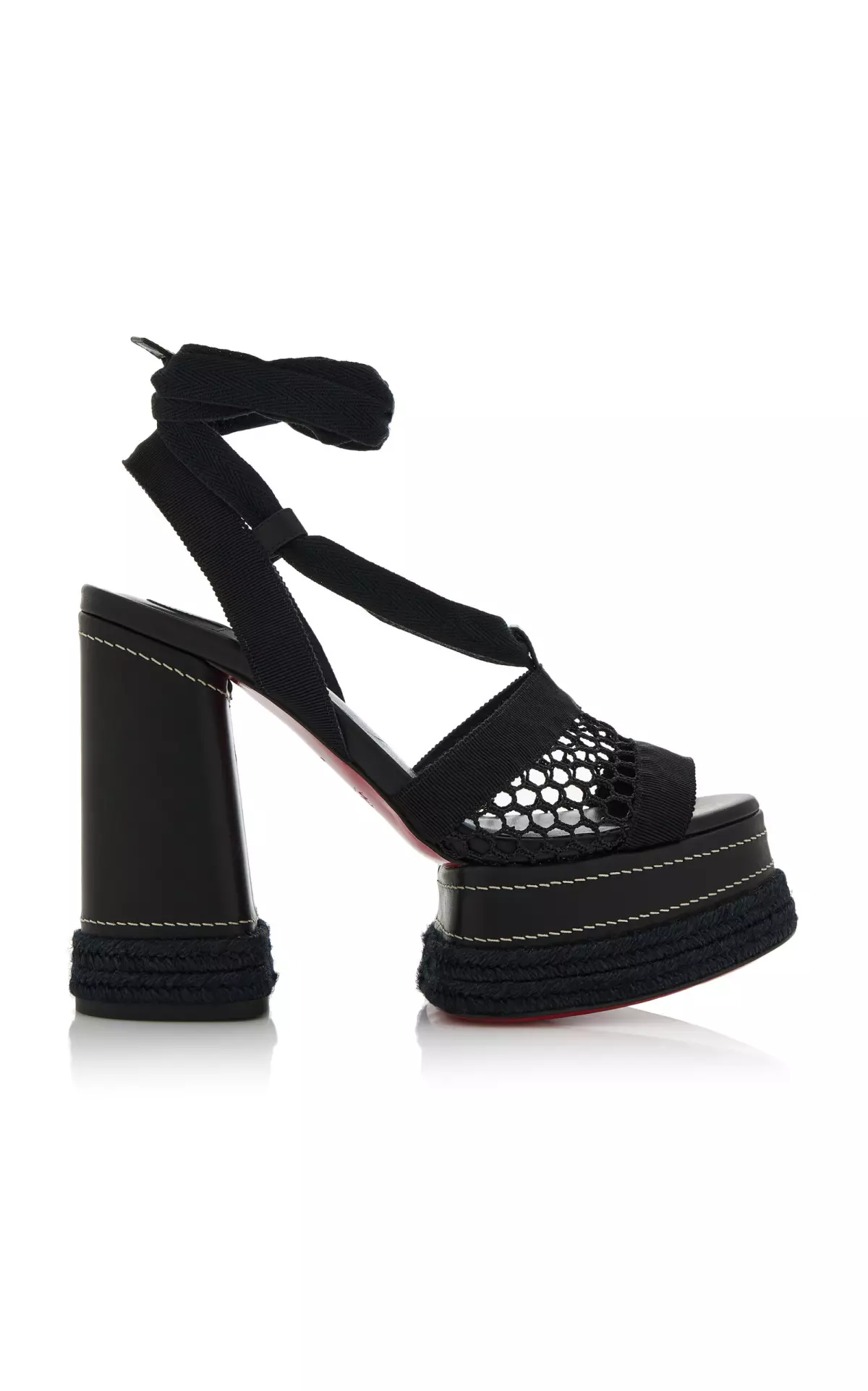 Toledissima 130mm Crocheted Platform Sandals