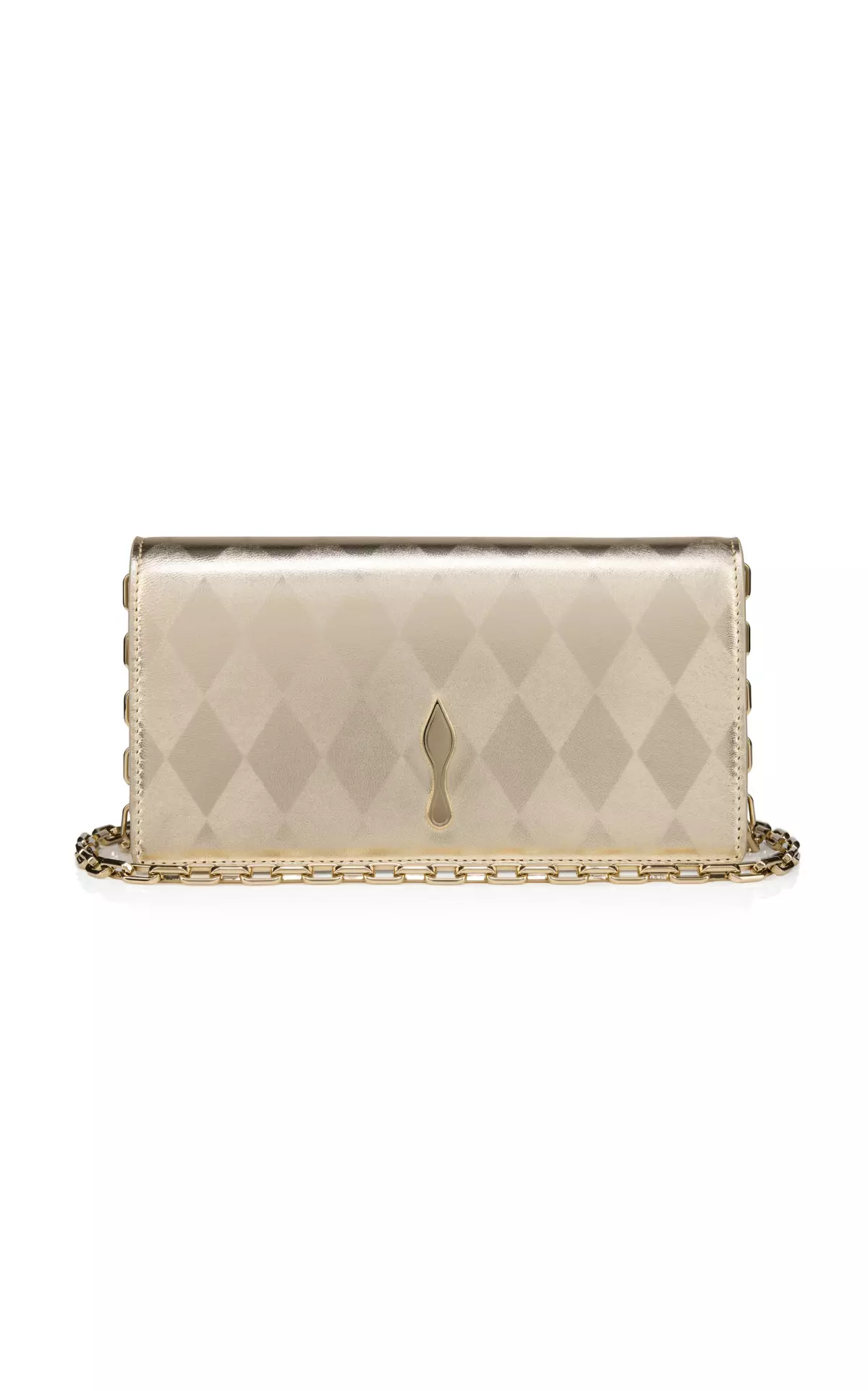 Bettina Metallic Leather Clutch